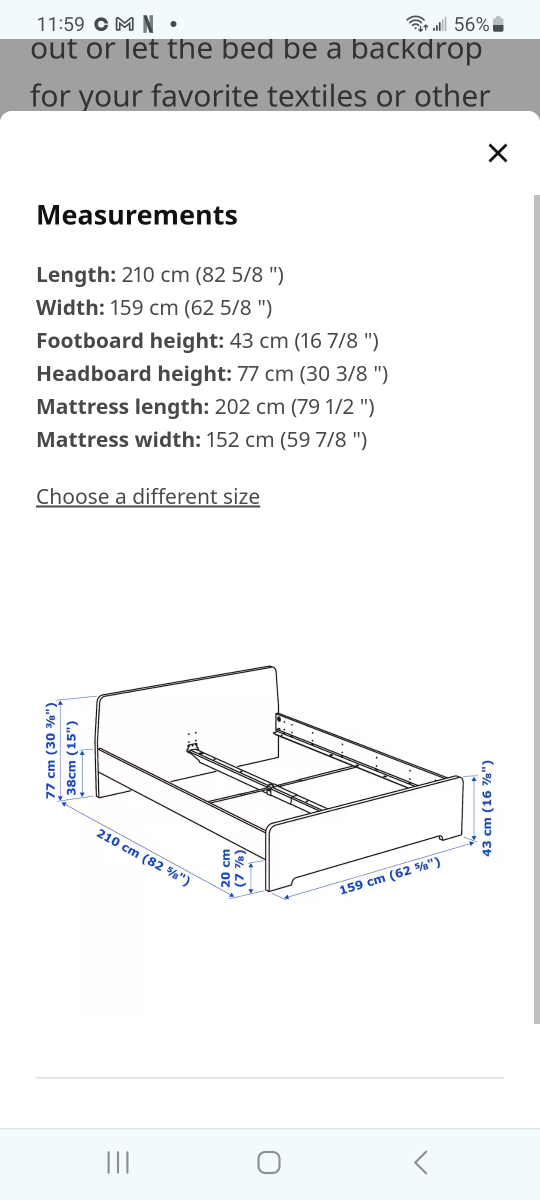 Bedframe, IKEA