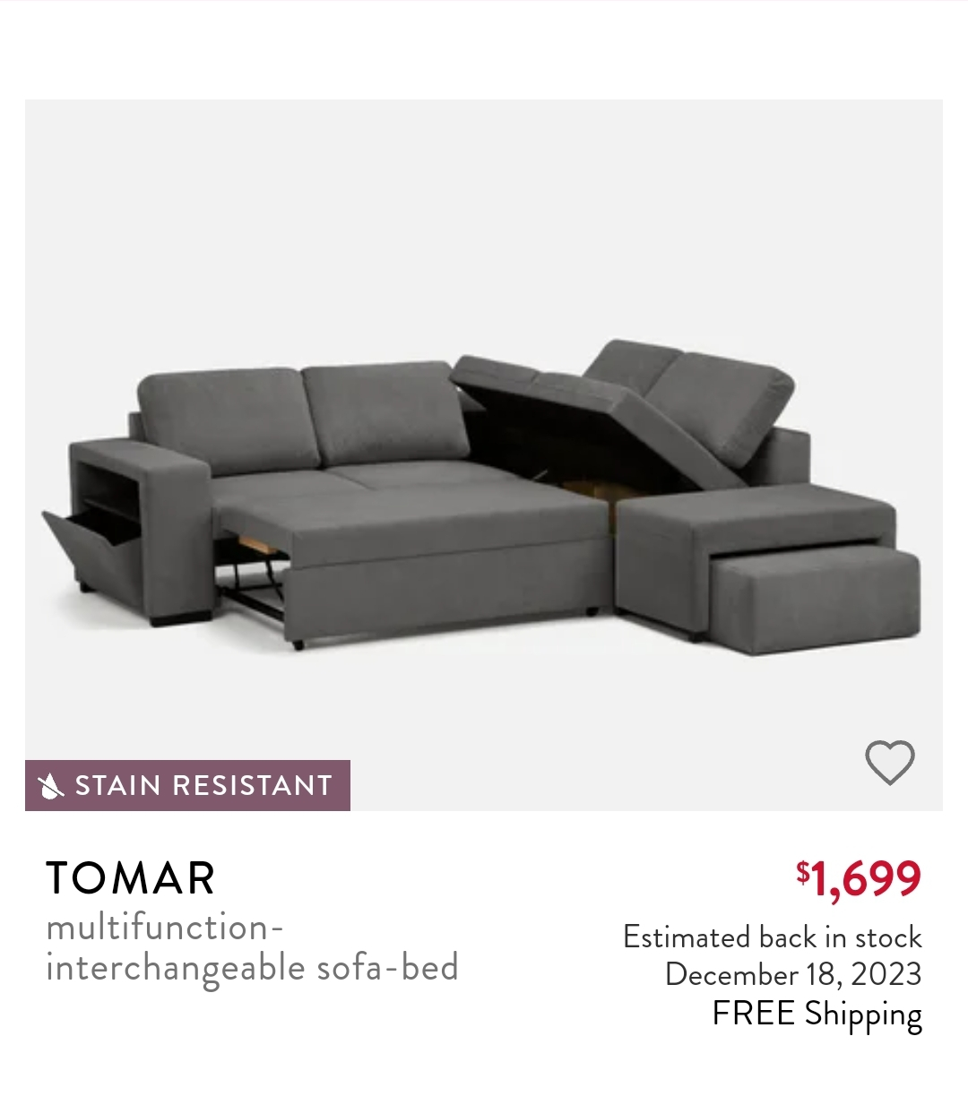 Structube Sofa Bed | Free delivery* - photo 2