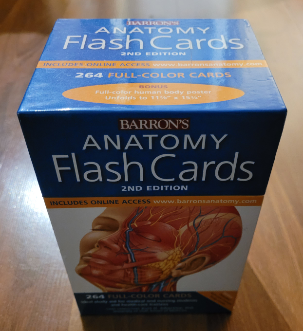 Barron's Anatomy Flash Cards 2nd edition thumbnail