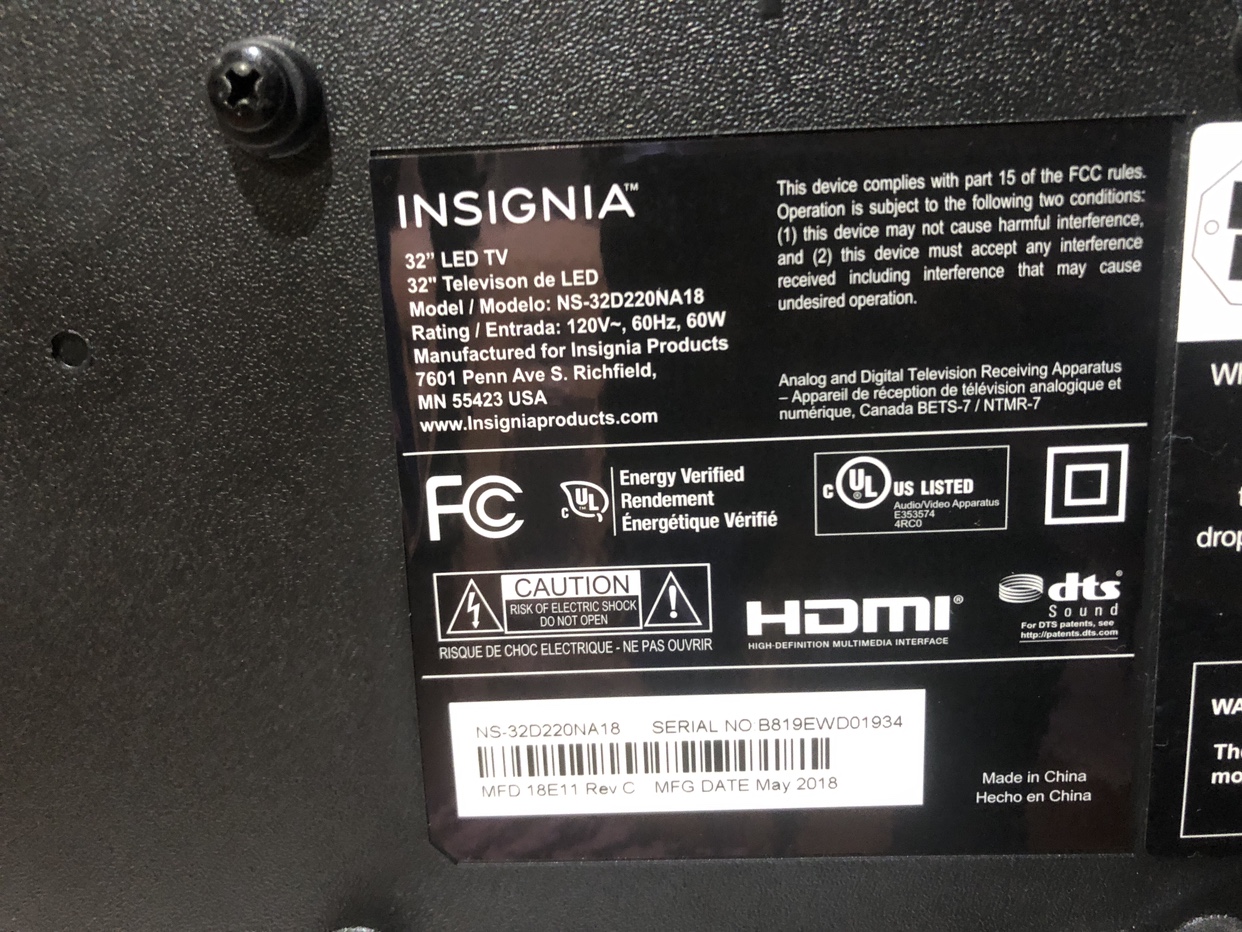 Insignia 32” LED TV - photo 2
