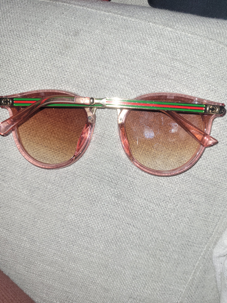 rose colored sunglasses (fake gucci) - photo 2
