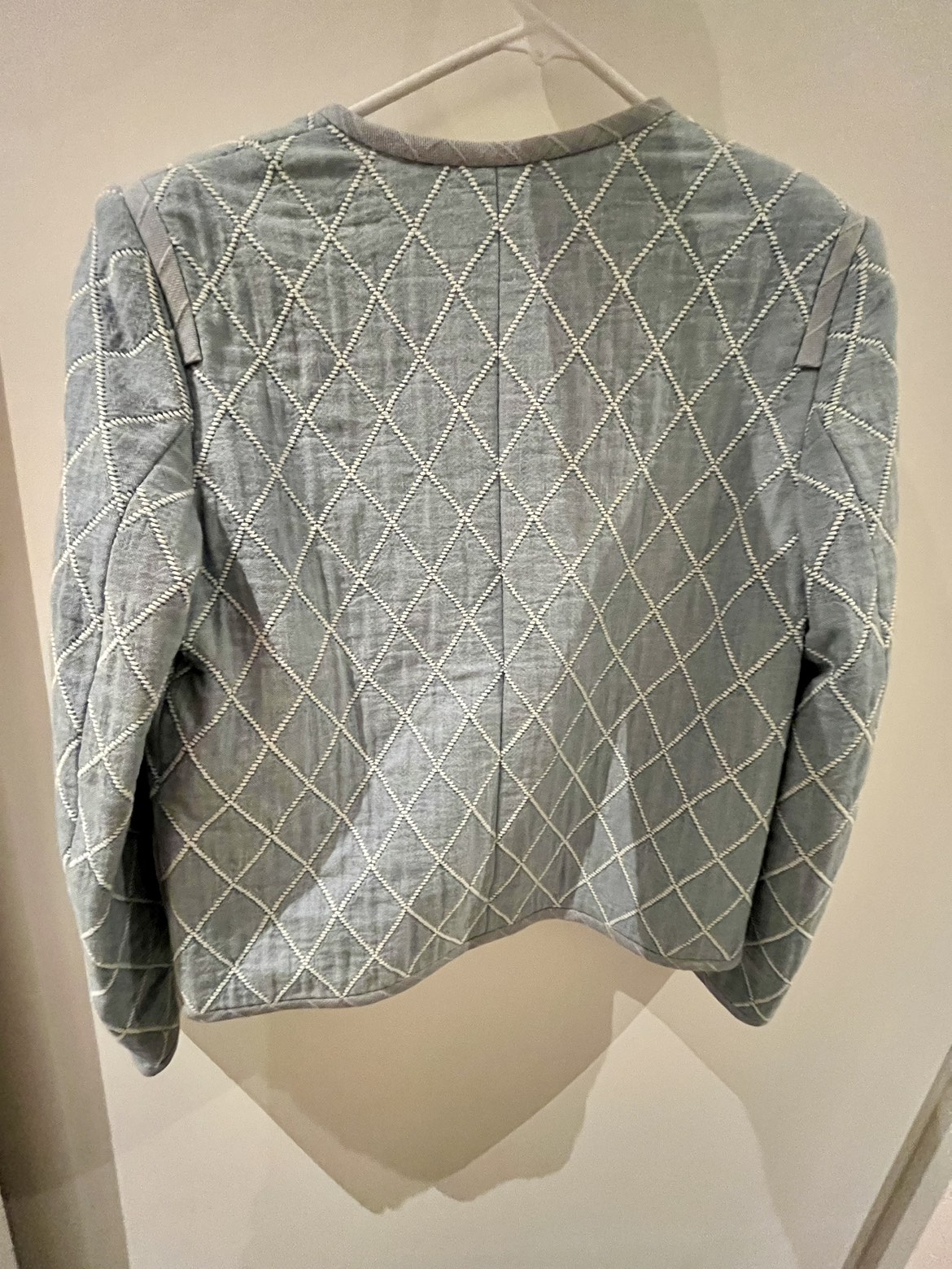 New SANDRO Denim Topstitched Jacket image indicator(7)