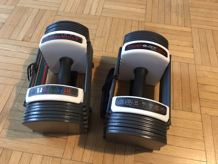 Powerblock sport 2.4 adjustable dumbbells , set of 2 thumbnail