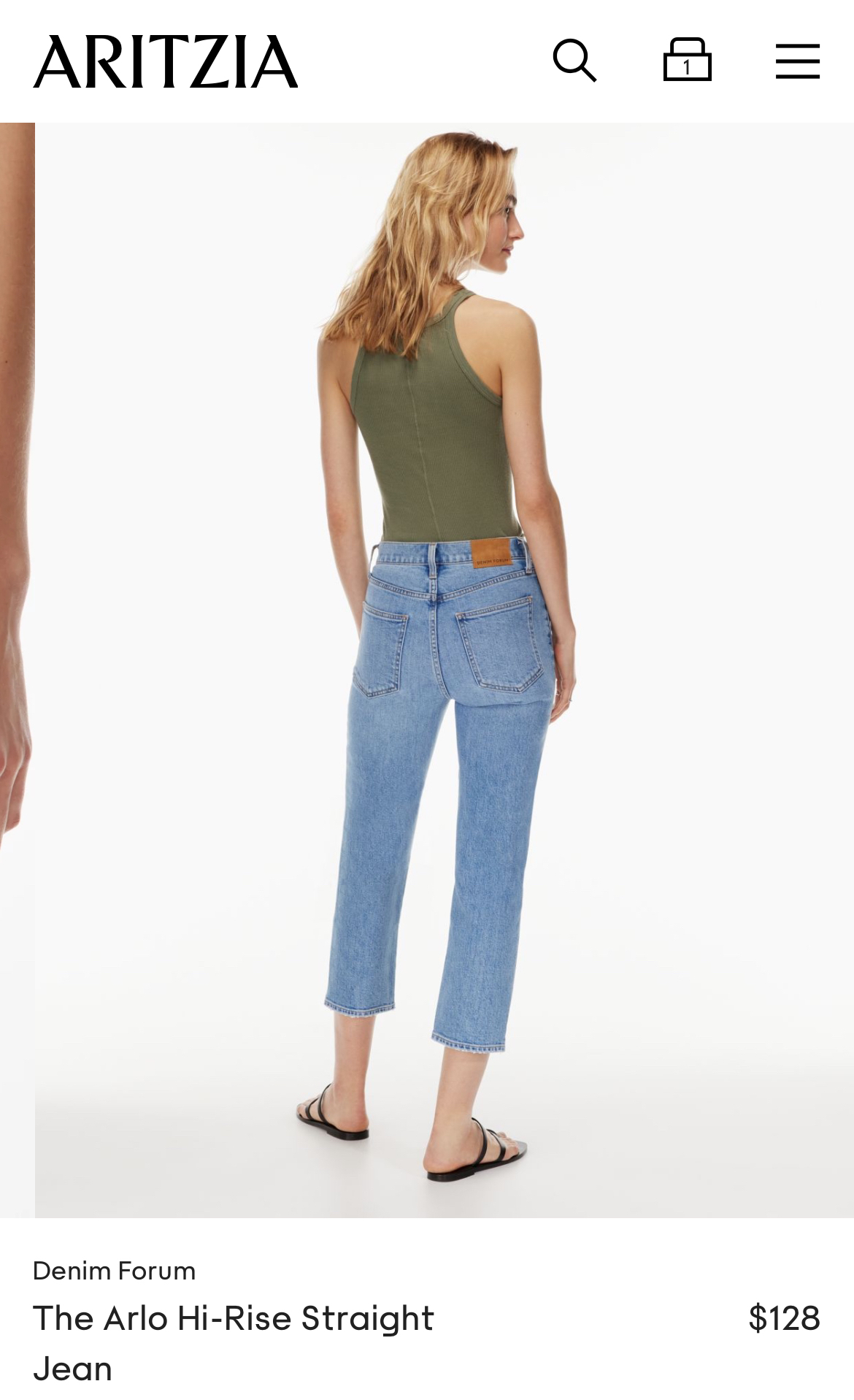 Aritzia The Arlo Hi-Rise Straight Jean  Denim Forum image indicator(3)