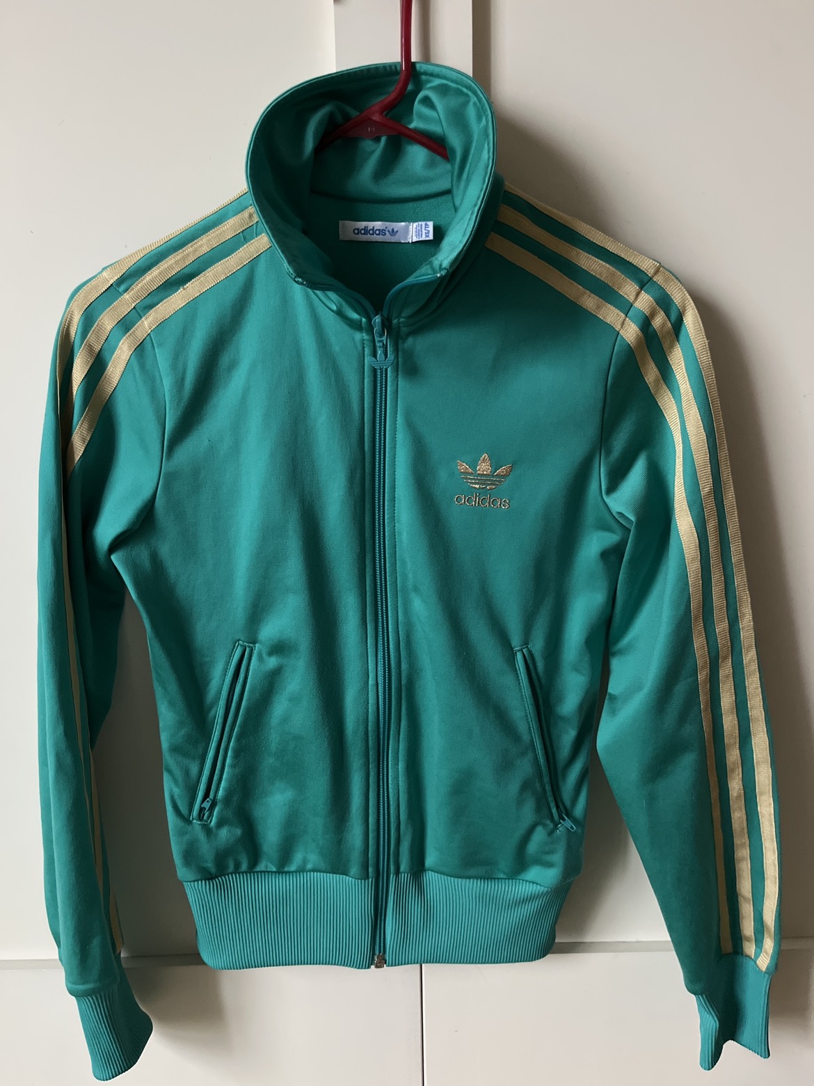Adidas women’s jacket Green/Gold thumbnail