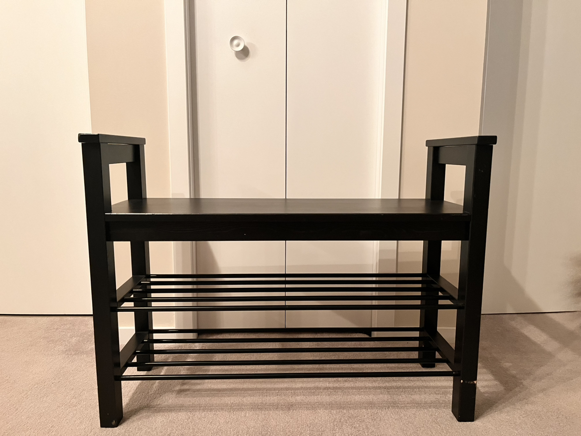 IKEA shoe rack bench