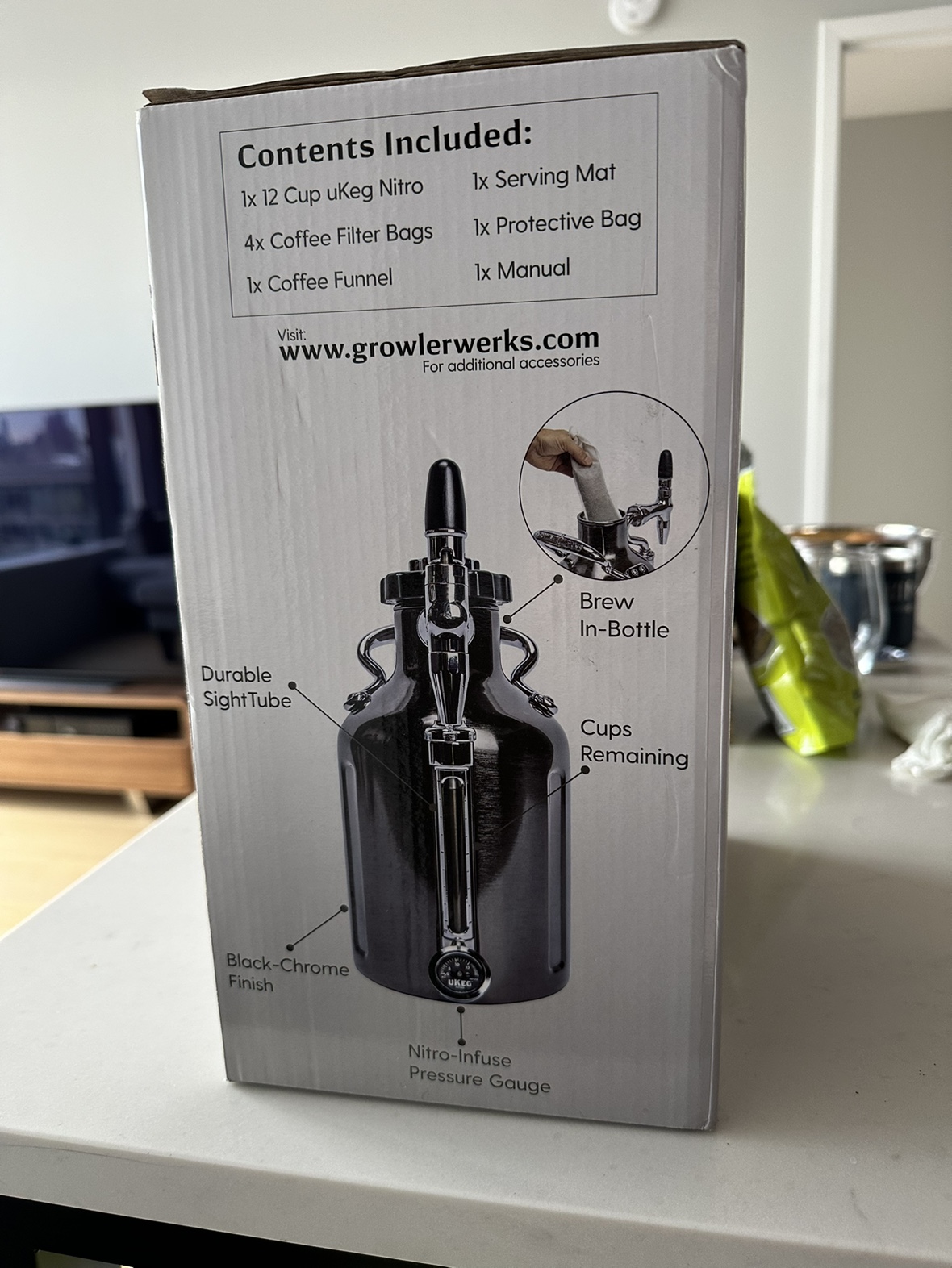 uKeg Nitro Cold Brew Coffee Maker, 50 oz - photo 2