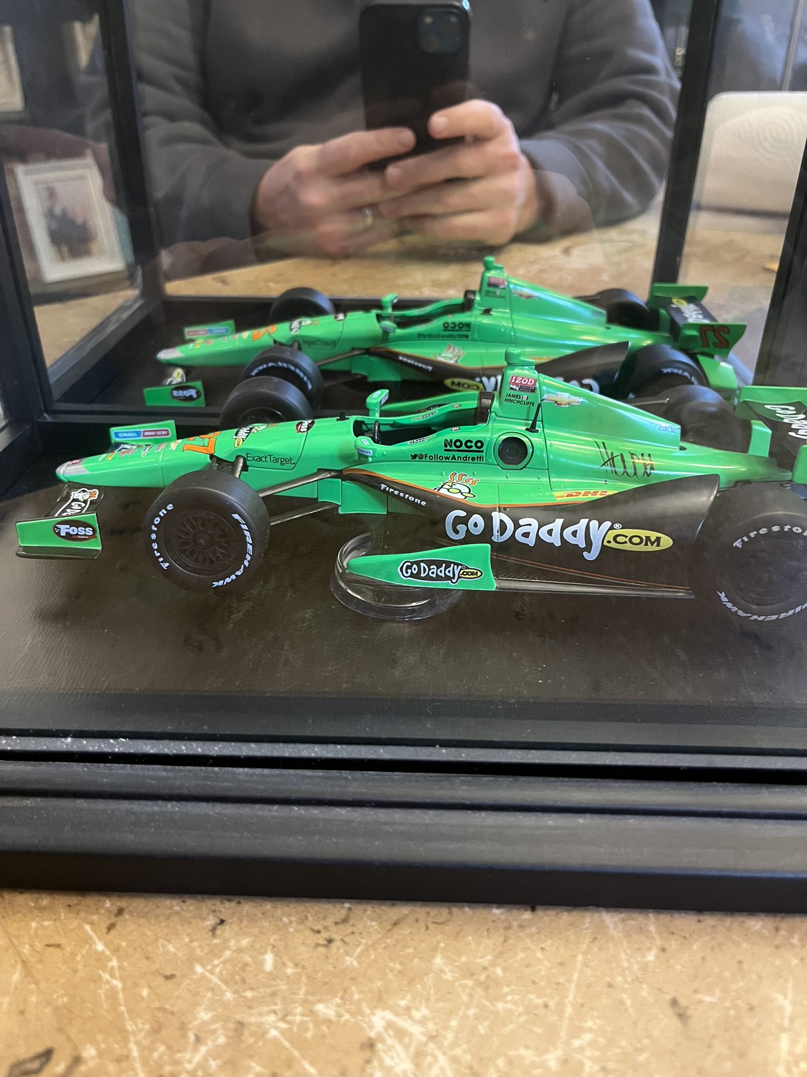 Hinchcliffe Signed 1/18 model Indy car