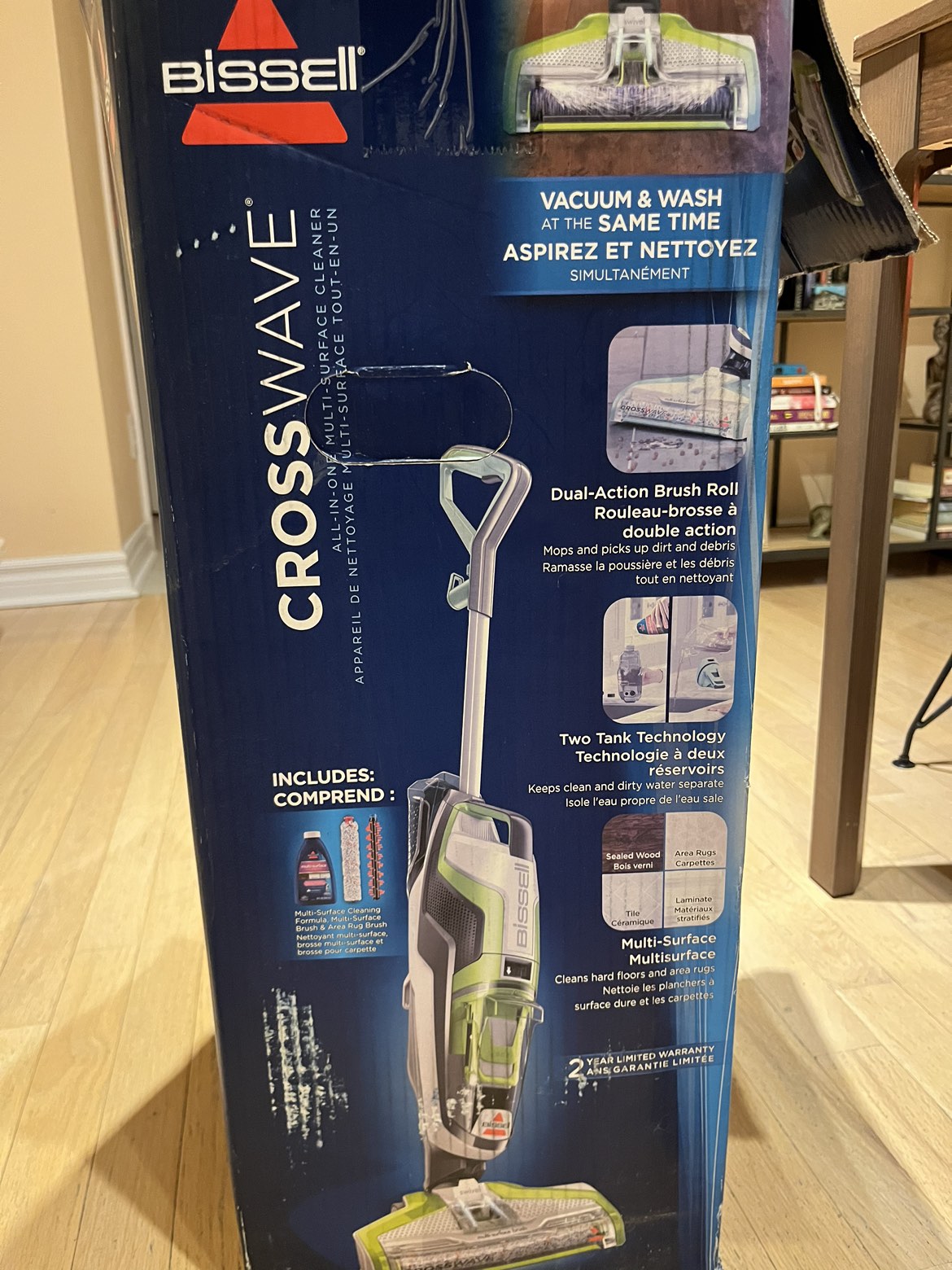 Bissell Cross Wave - Vacuum and Wash at the same time image indicator(5)