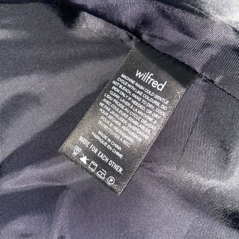 Wilfred Grey Plaid Mini Dress Size 00 image indicator(7)