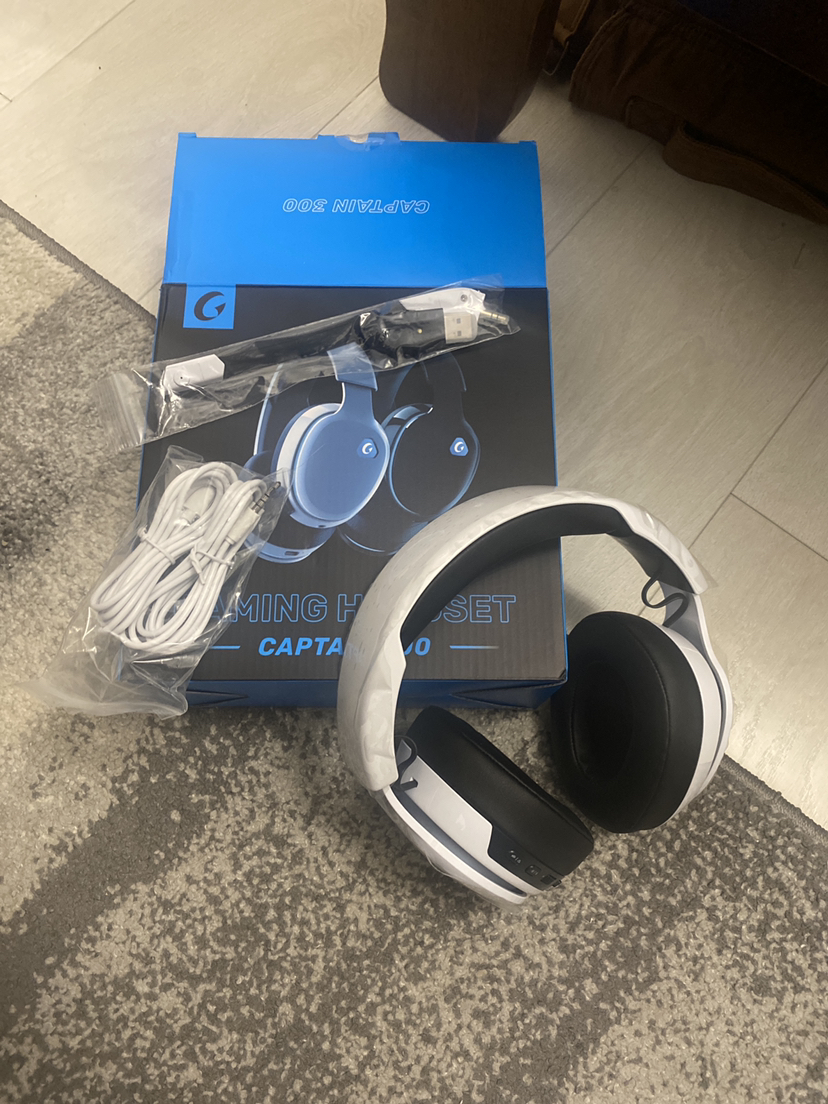 Gaming headset with microphone. PC, ECT.  COLOUR WHITE - photo 2