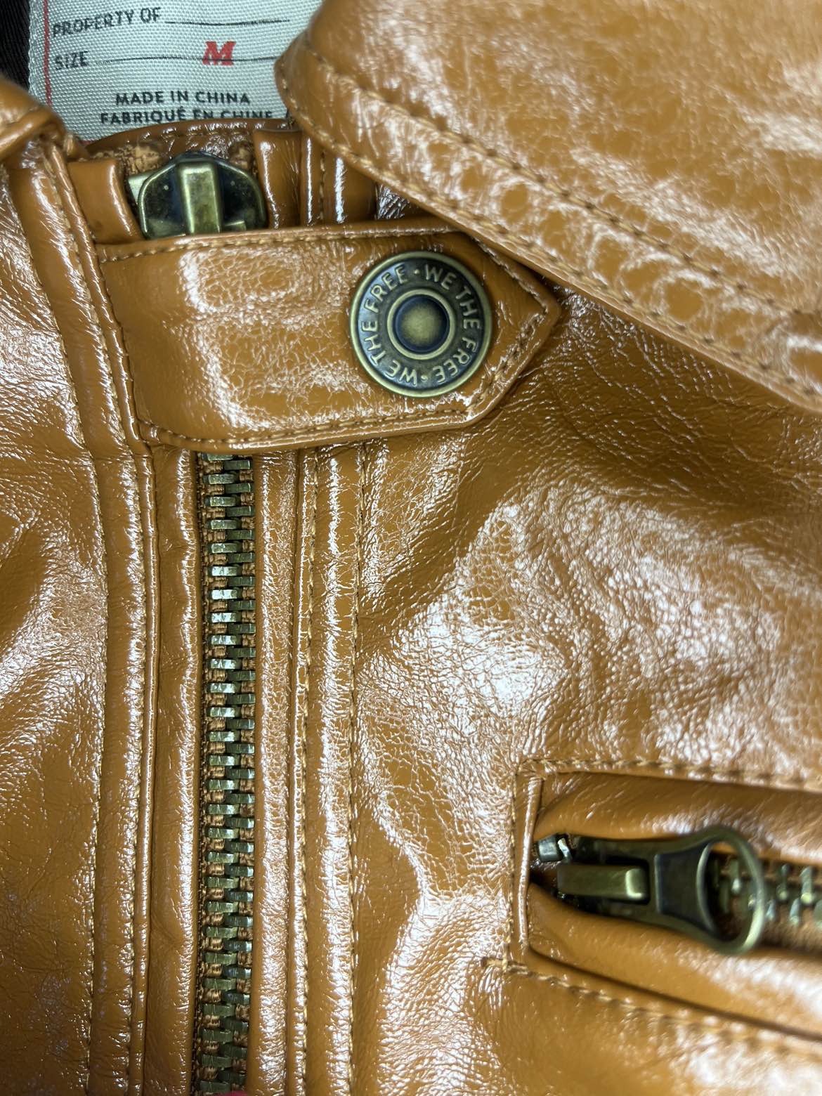 Free People Josie Vegan Leather Biker Jacket image indicator(8)