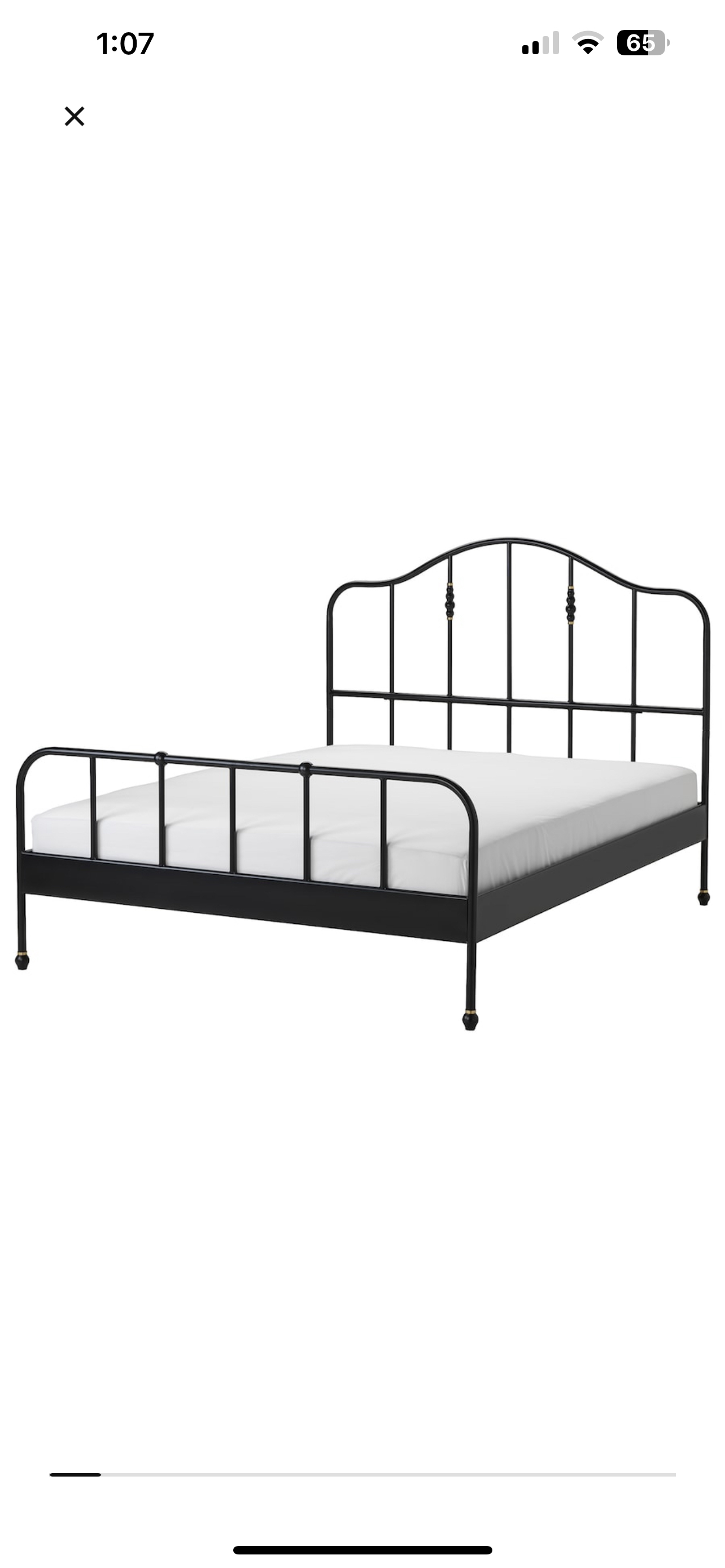 BED FRAME BLACK - photo 2