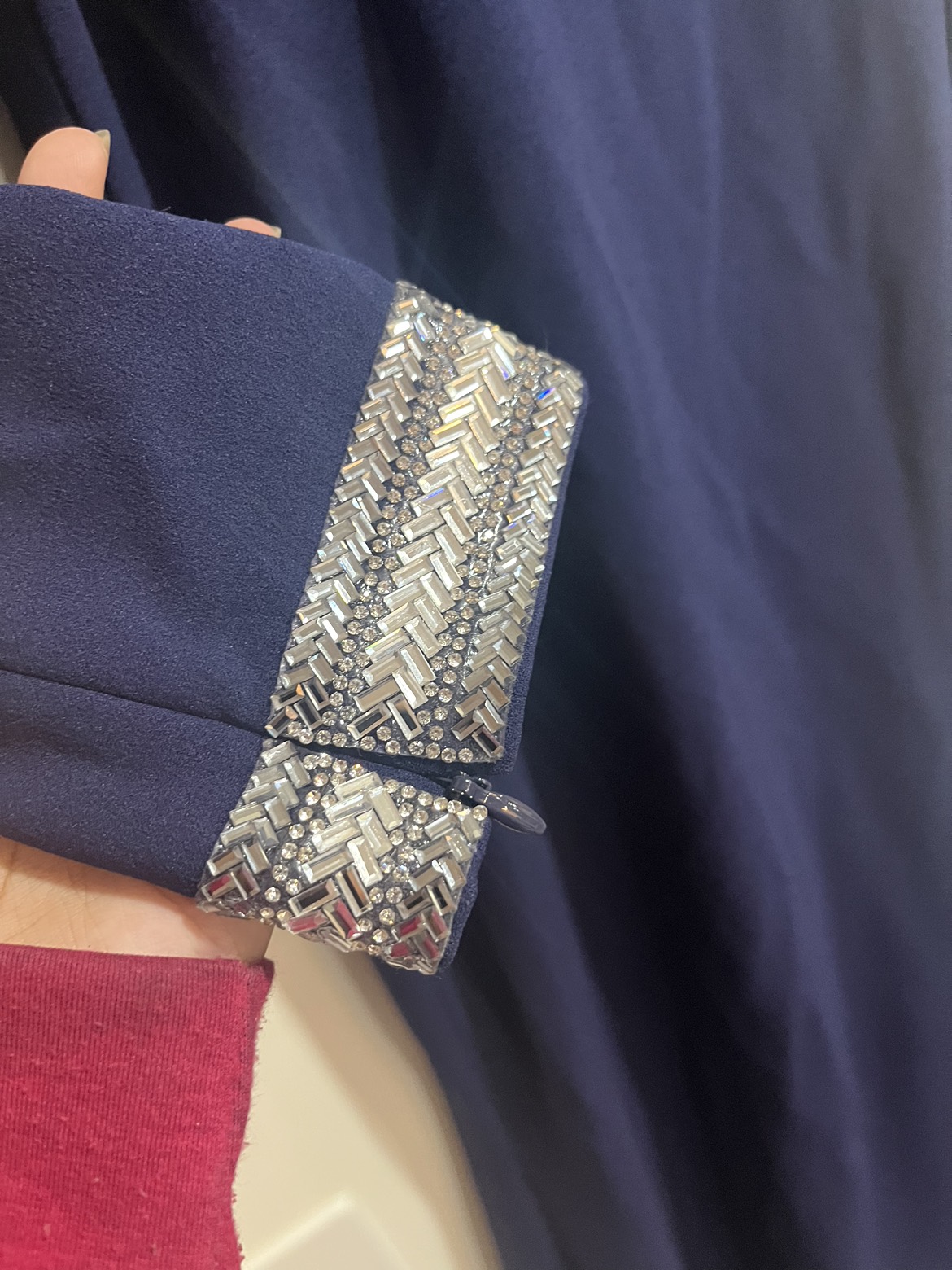 Vince Camuto Off-the-Shoulder Embellished Gown/dress sz 10 image indicator(5)