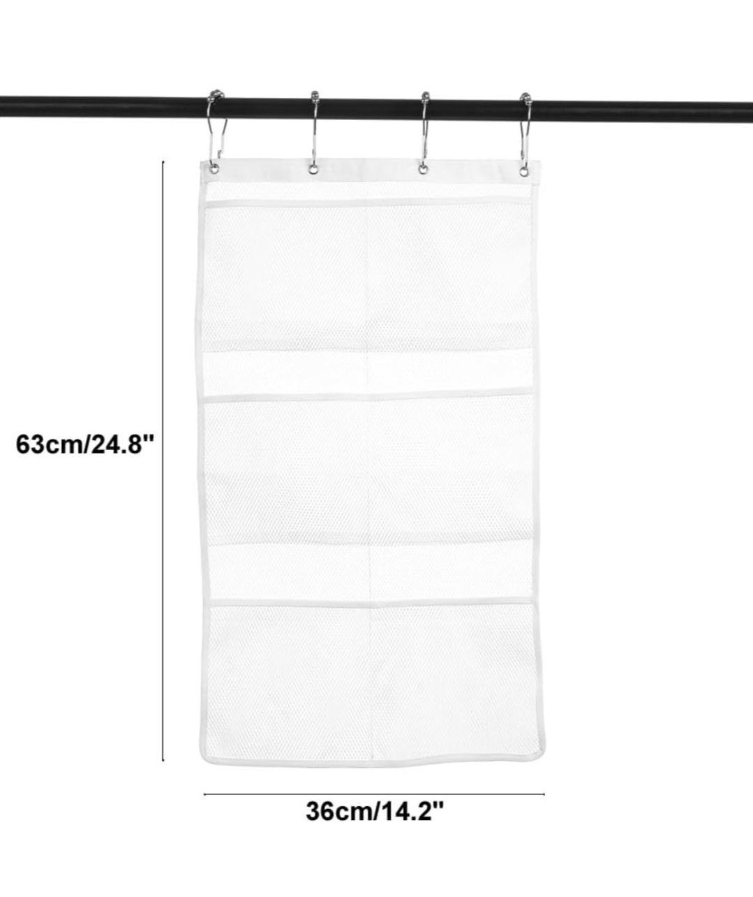 Hanging Mesh Organizer with 6 pockets image indicator(6)