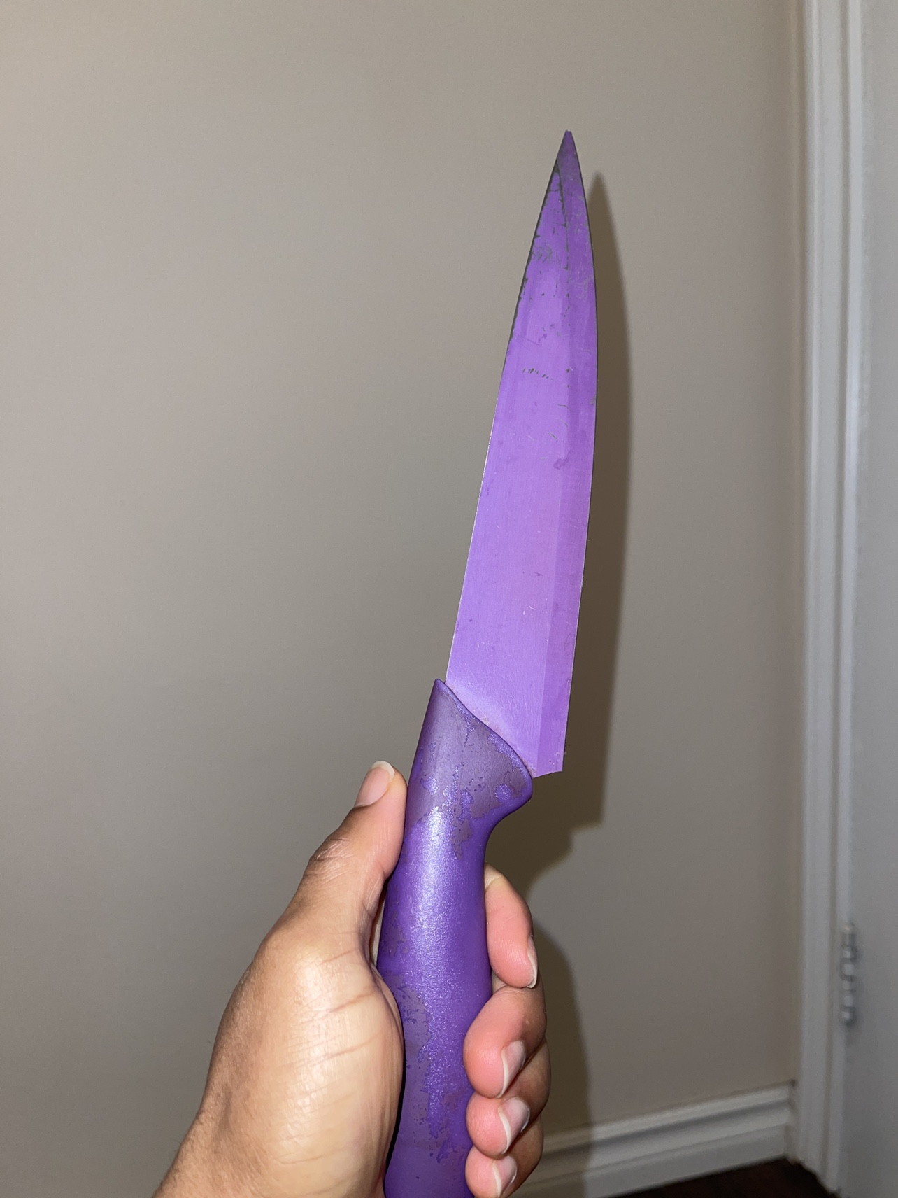 Purple kitchen knife - photo 2