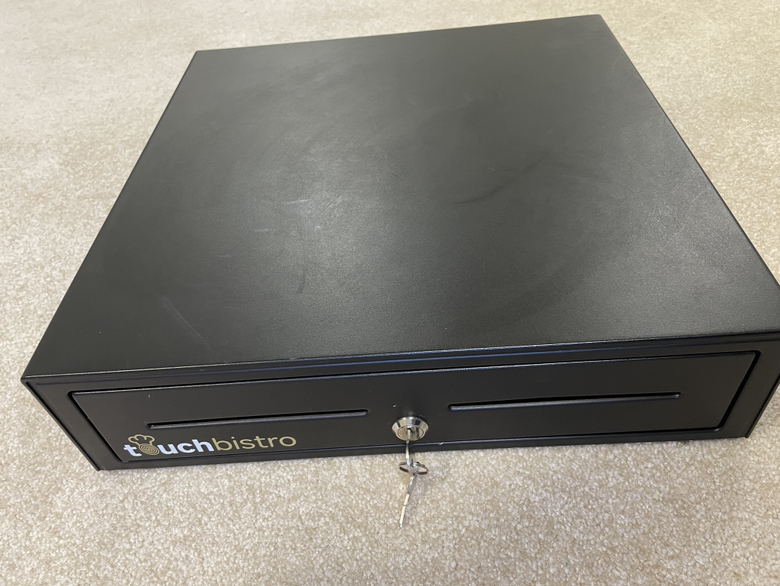 Cash drawer.