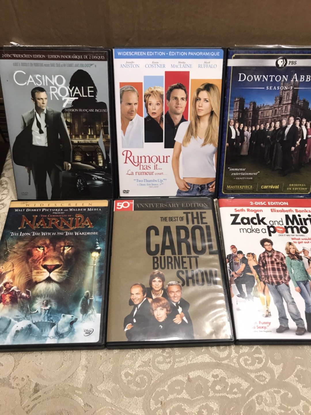 6 DVDs