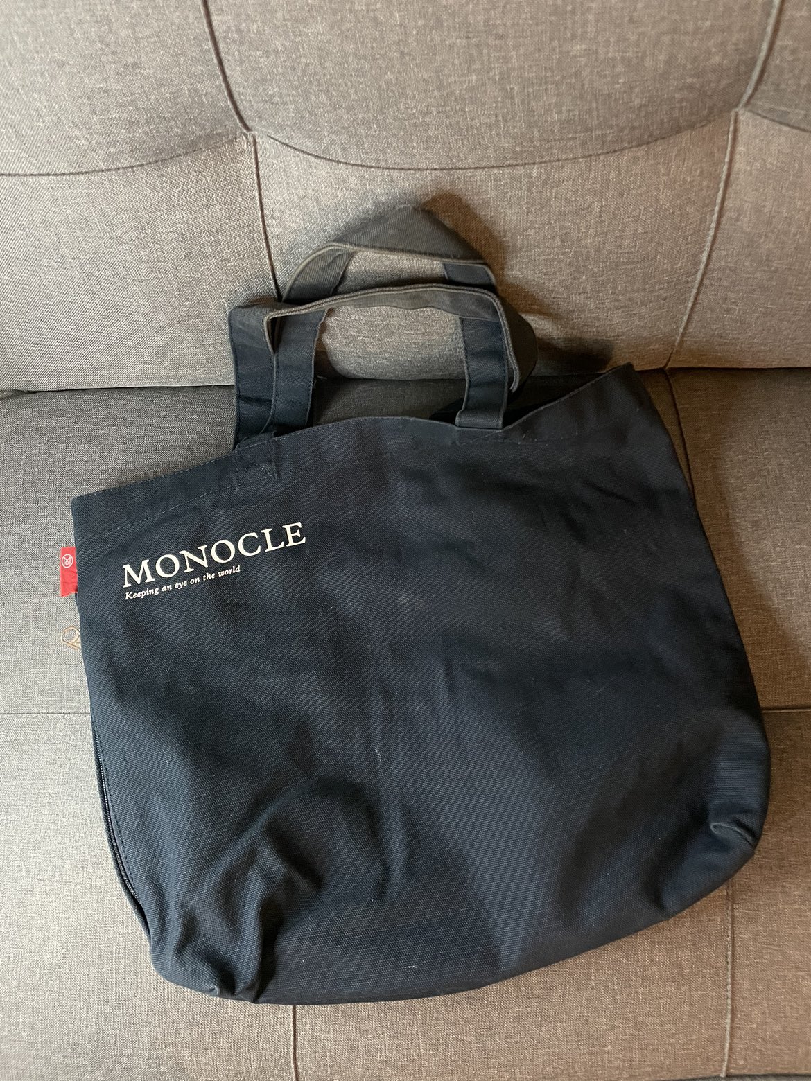 Monocle Navy Blue Tote Bag image indicator(2)