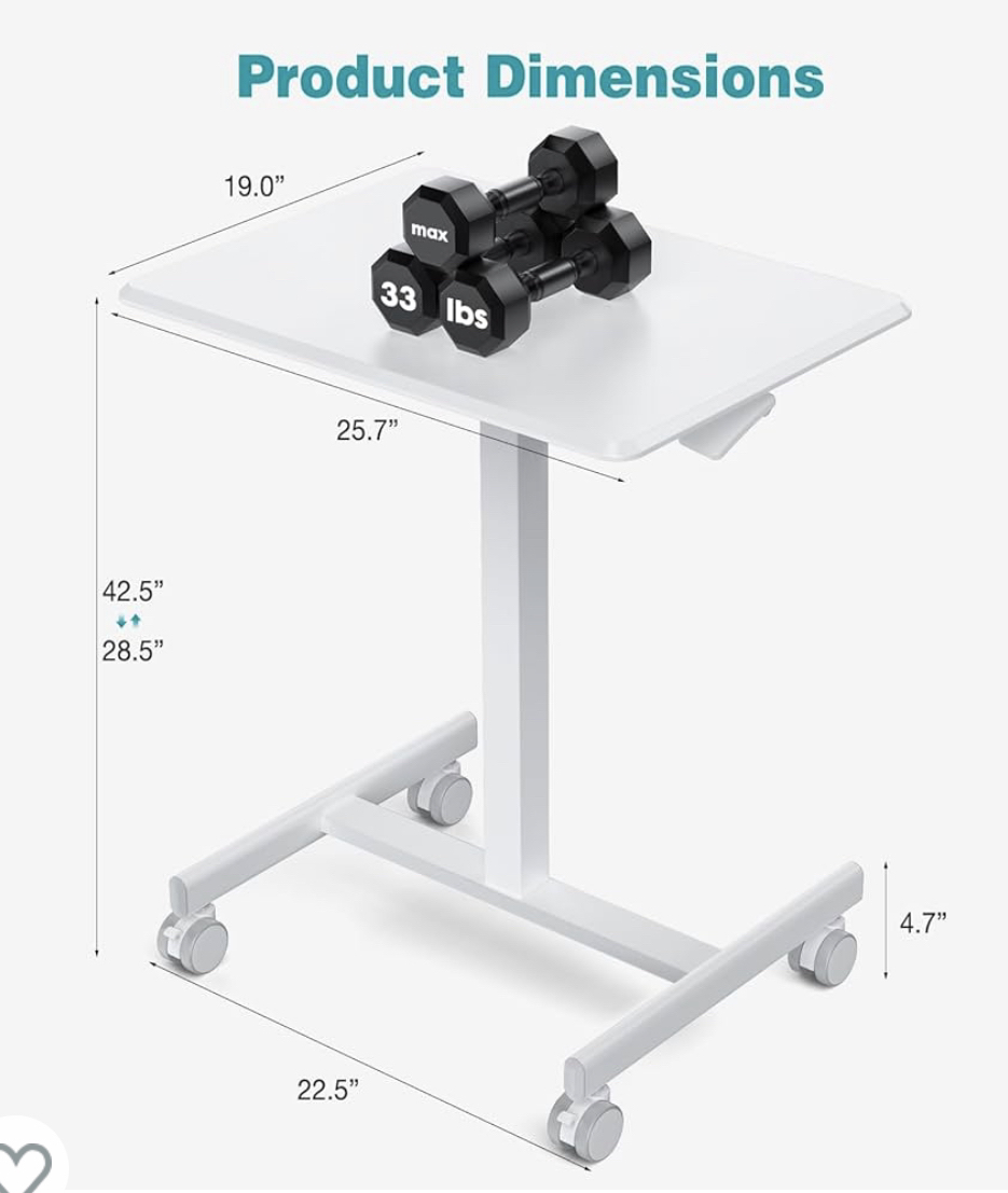 Ikea markus chair and small adjustable desk - photo 3
