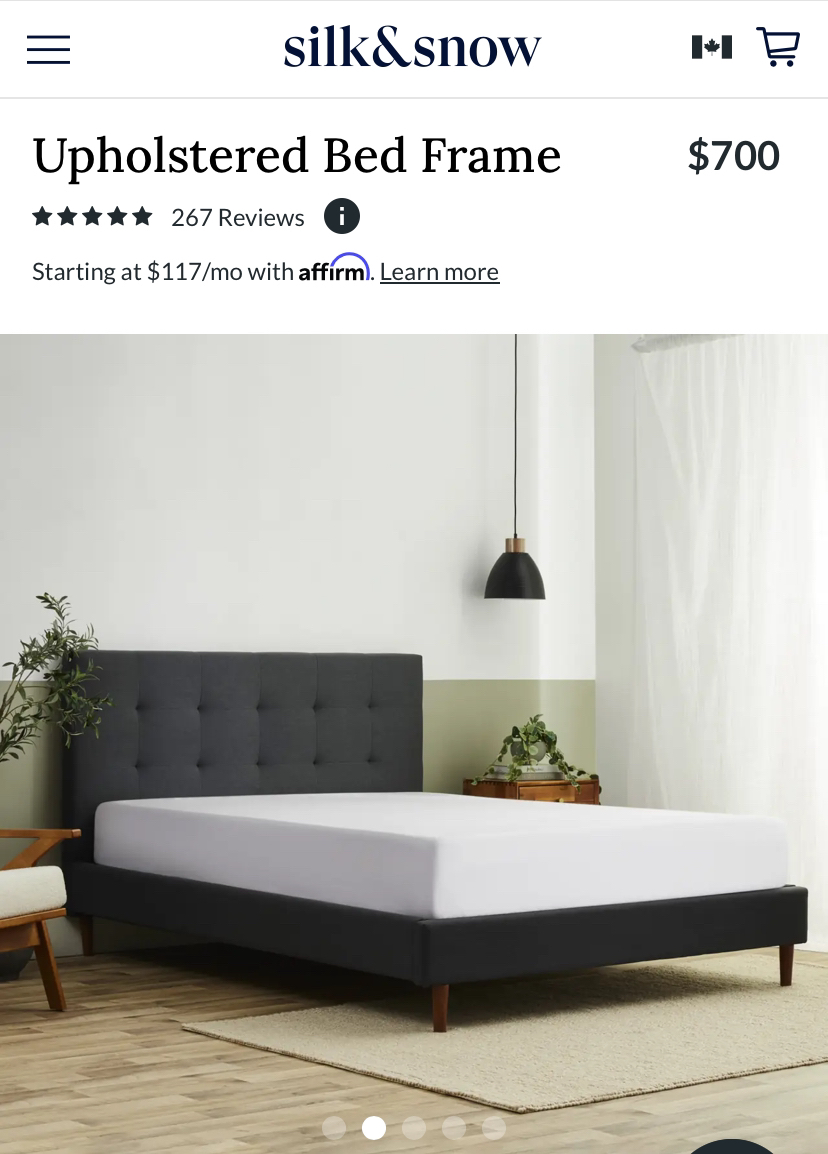 Silk and Snow: Mattress and Frame