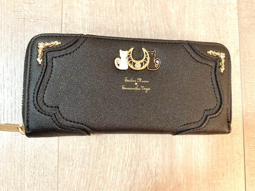 Luna Sailormoon sailor moon black wallet new anime cosplay image indicator(3)