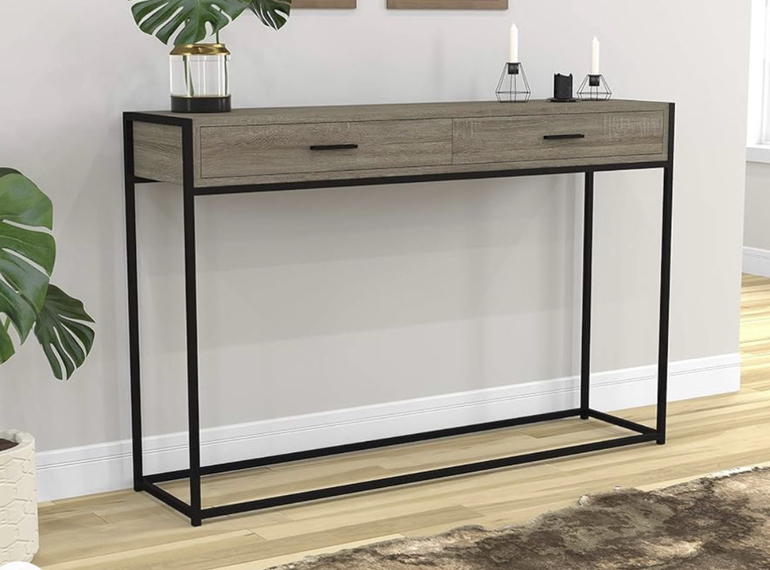 Side Table/ Desk/ Accent Grey Side Table