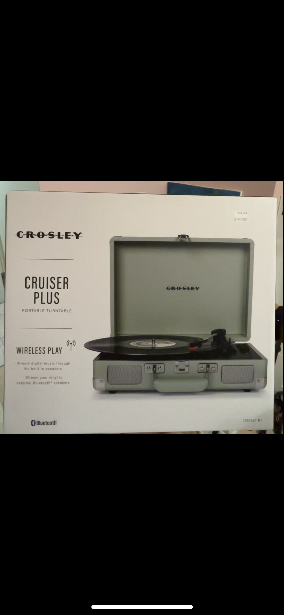Crosley Vinyl Player + Built in Speaker - 98% New Full Box - photo 2