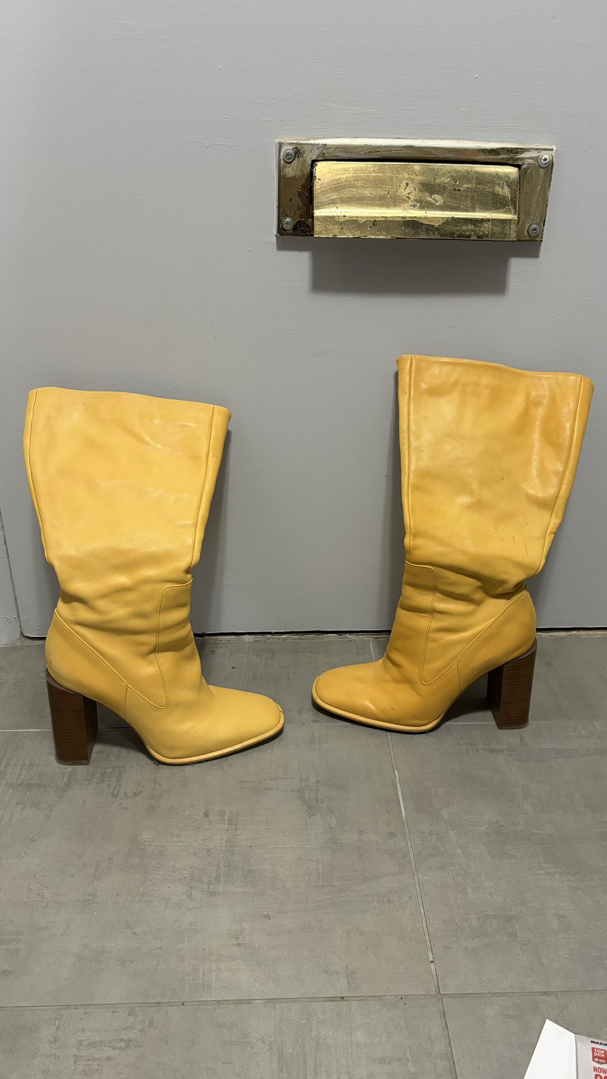 Zara leather boots