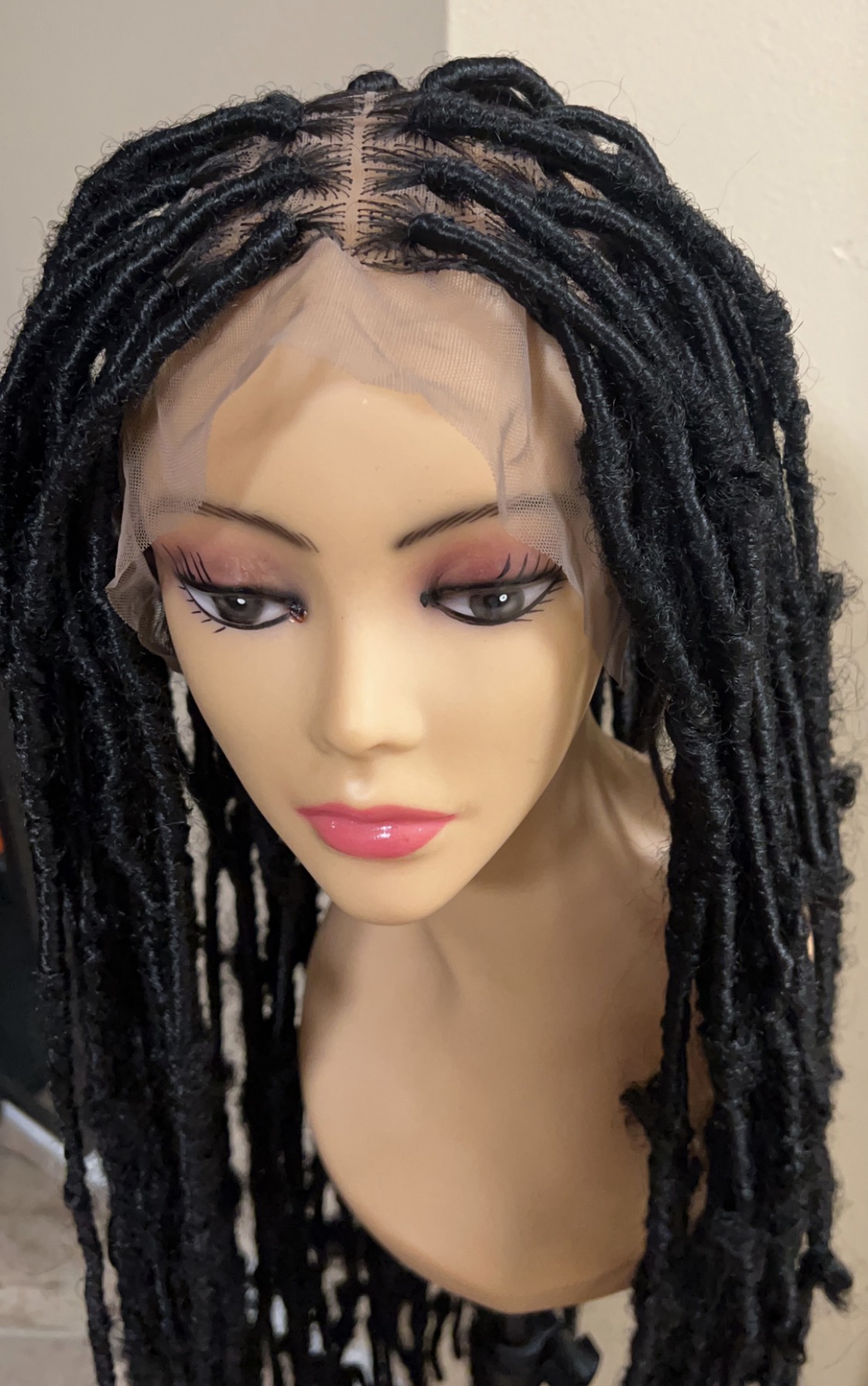 Long laced locs wig