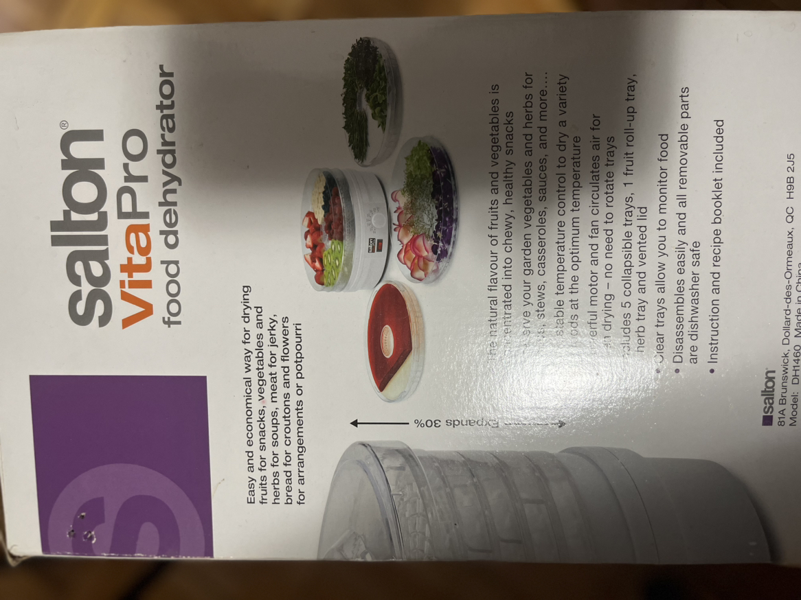 Food Dehydrator Salton VitaPro