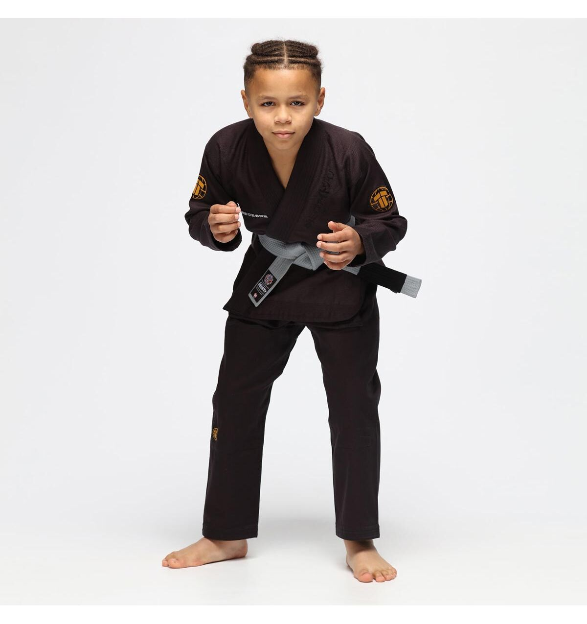 Brazilian Jiu-jitsu Gi (Kimono) for Kids - Gunmetal colour - photo 3