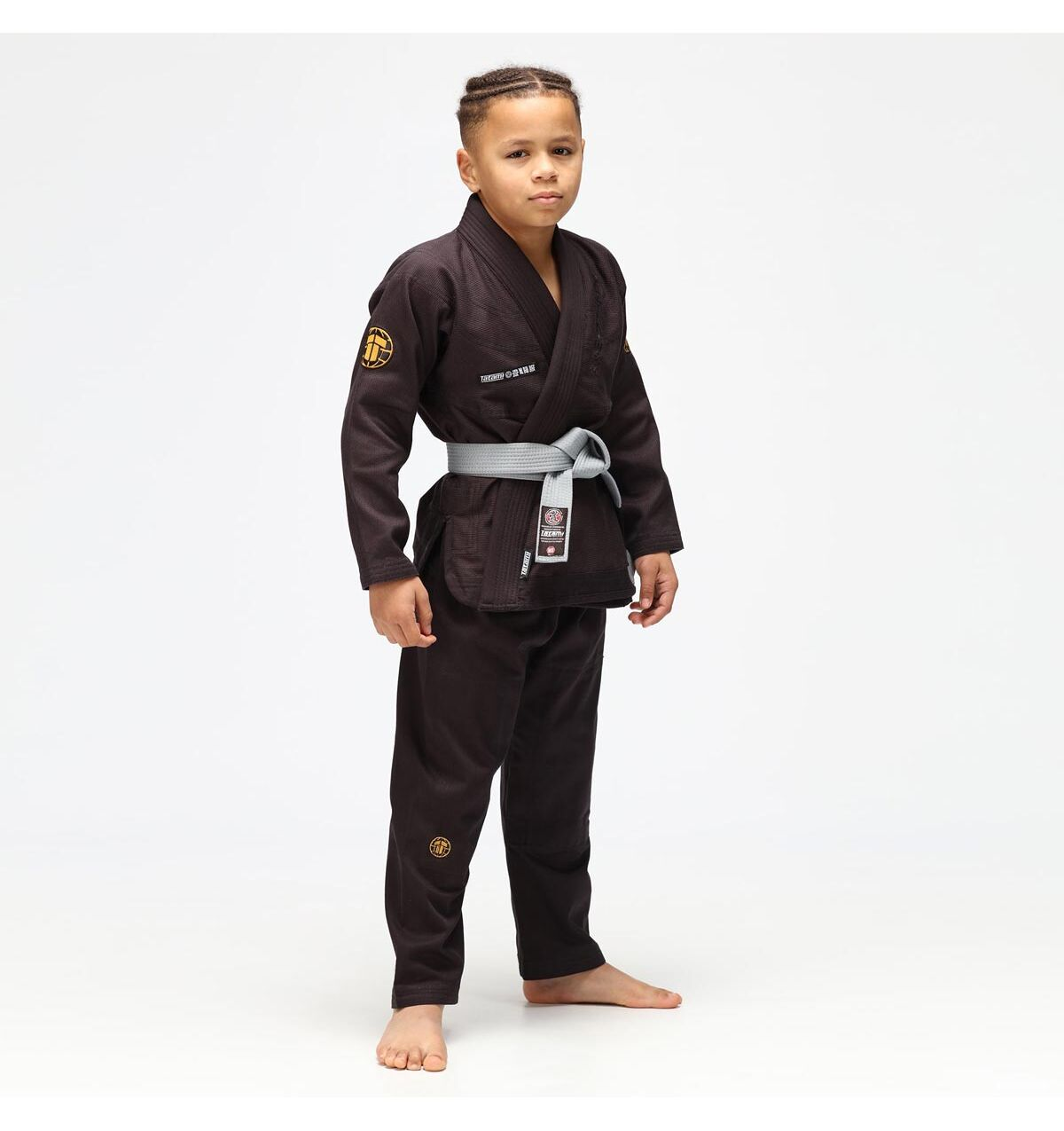 Brazilian Jiu-jitsu Gi (Kimono) for Kids - Gunmetal colour - photo 4