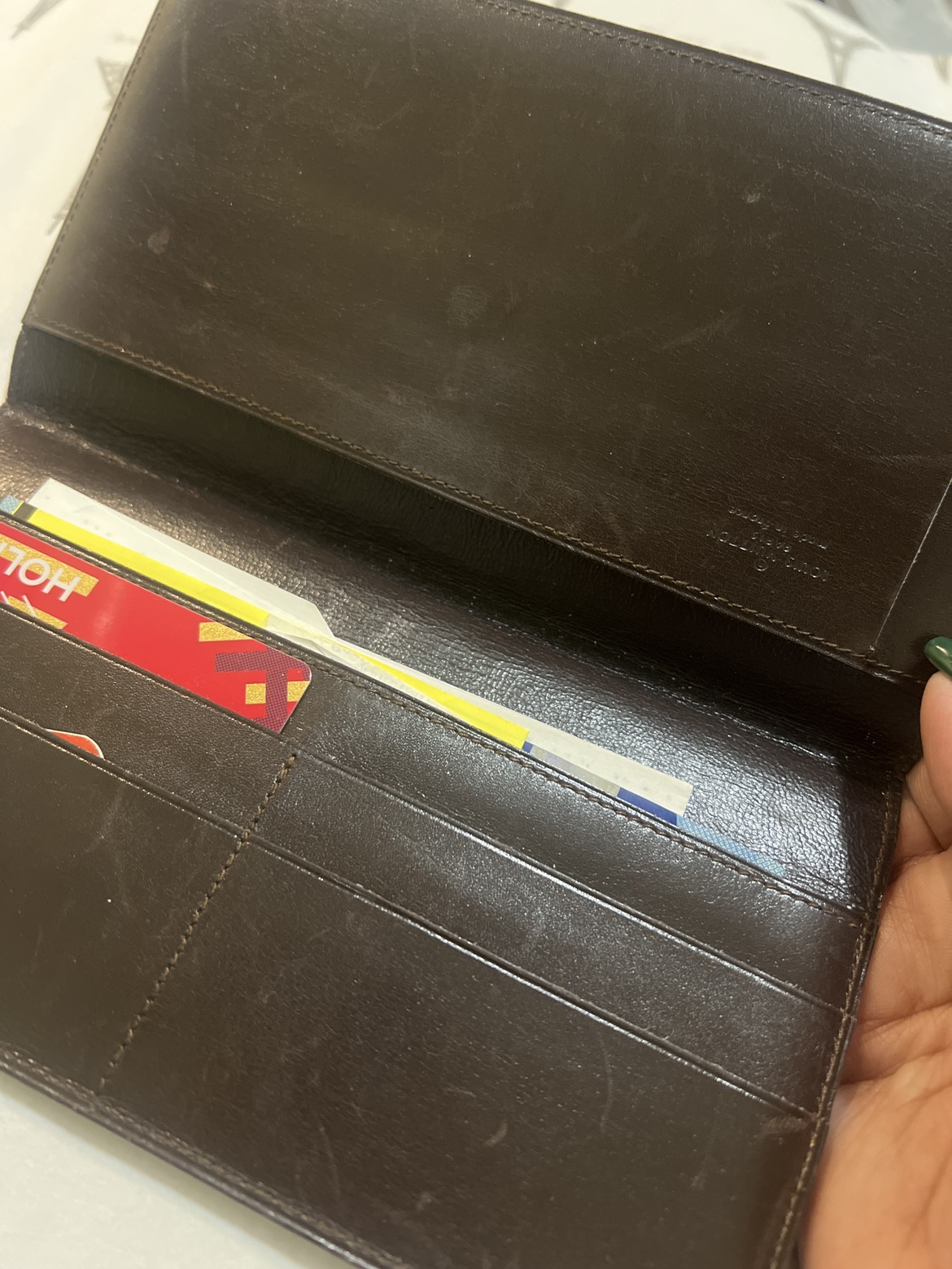 Used authentic LV checkBook/Card - photo 2