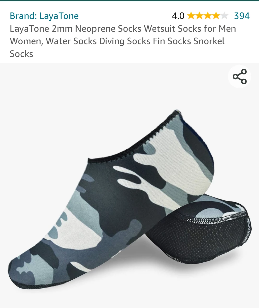 NEW!   Unisex Water Socks (MARKHAM E not BIRCHCLIFFE) image indicator(7)