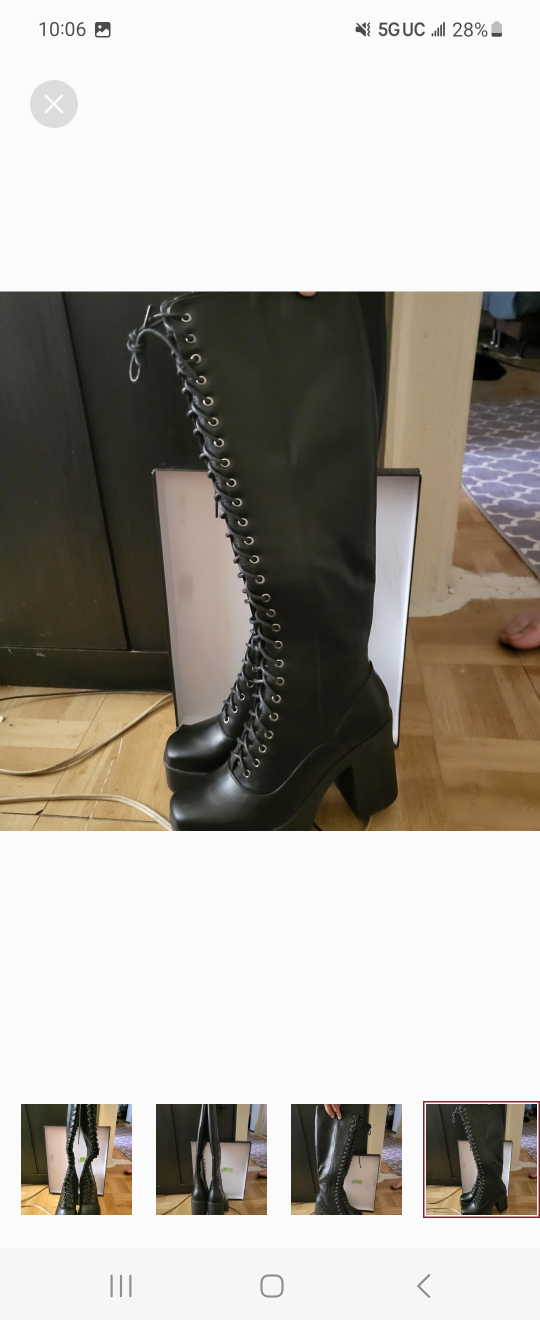 kills target brand new lace up long leather boots - photo 3