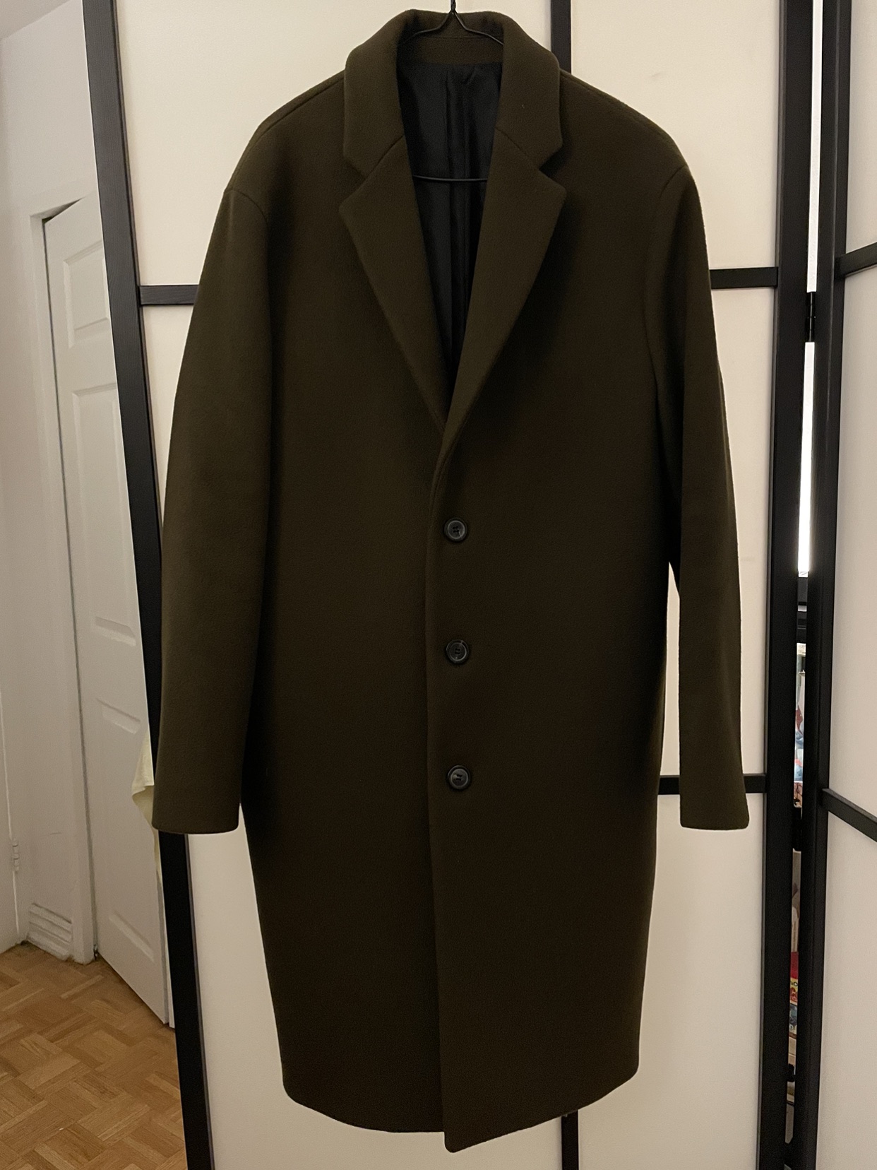 Khaki wool/cashmere coat - like beand new - photo 4