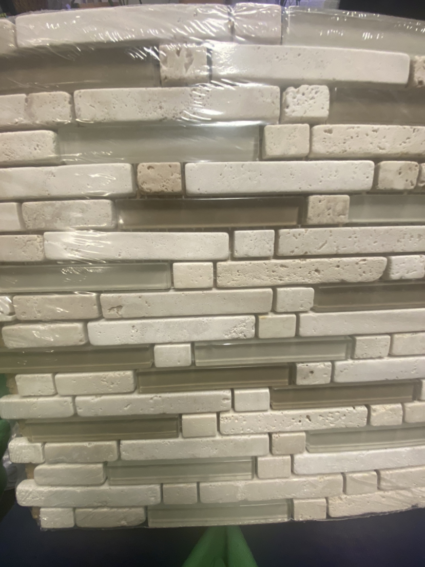 #freecycle Modular Stone and Glass Backsplash Tiles (4)