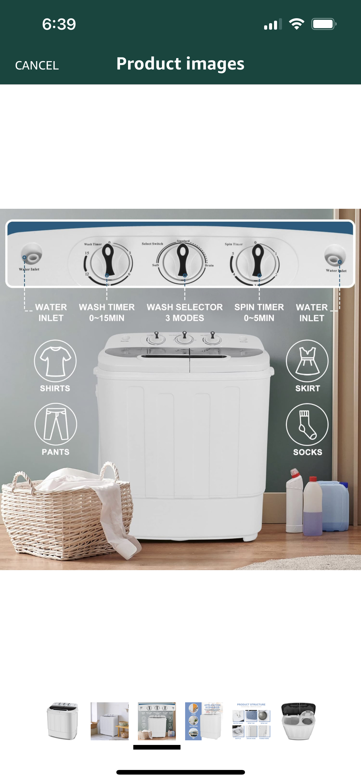 Portable Mini Washing Machine and Spin Dry - photo 3