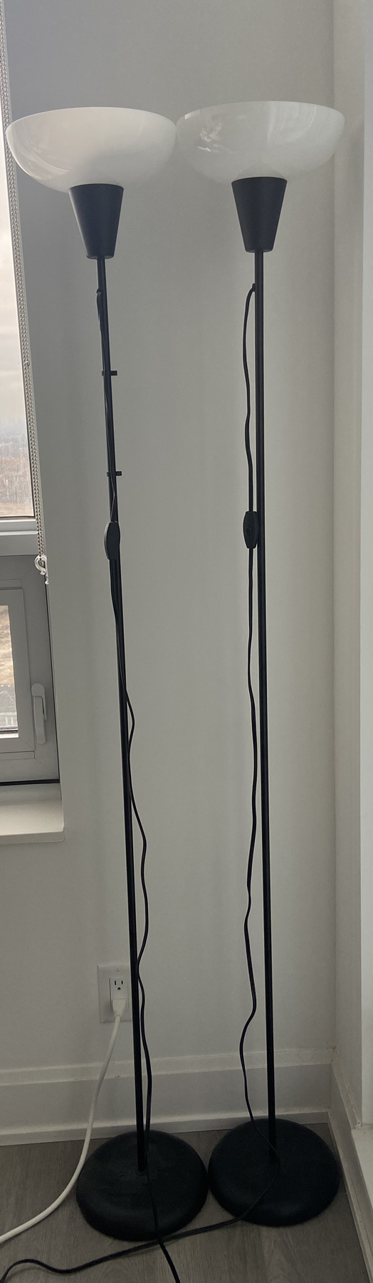 Ikea 2 tagarp floor uplighters, ikea 2 lampan table lamps