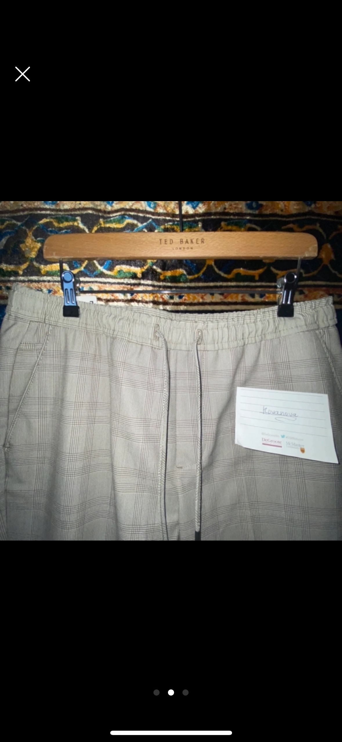 Zara Jogger Fit Trousers (checkered/plaid) image indicator(2)
