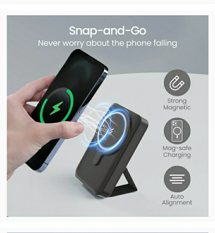 Magnetic wireless power bank - photo 3