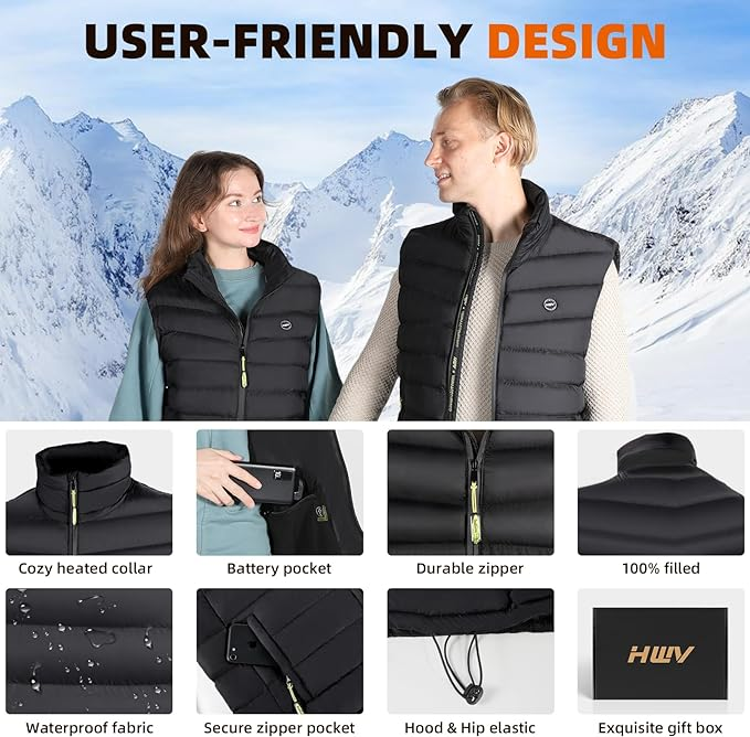 BNIB  Mens or Womens - Heated Vest with 10,000 mAh Battery - photo 3