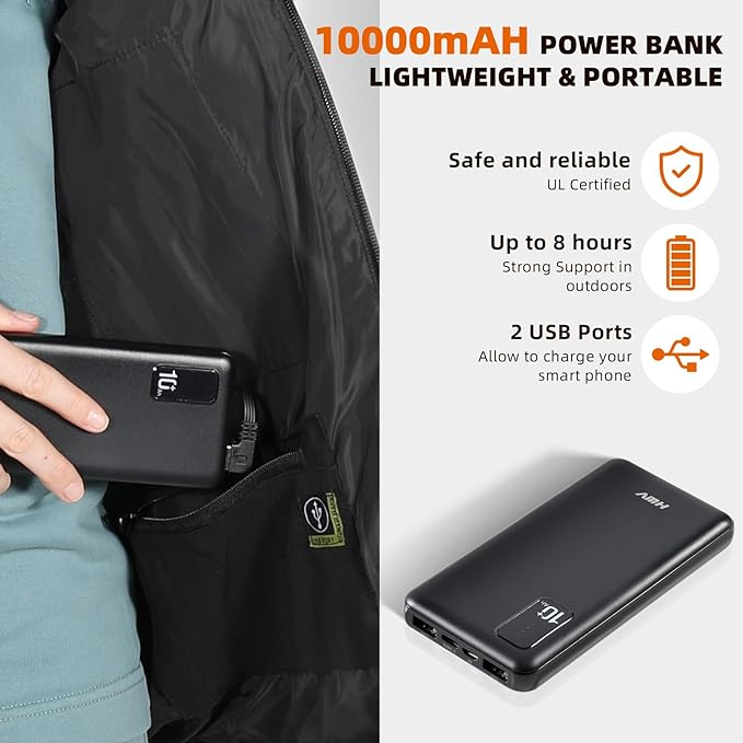 BNIB  Mens or Womens - Heated Vest with 10,000 mAh Battery - photo 4