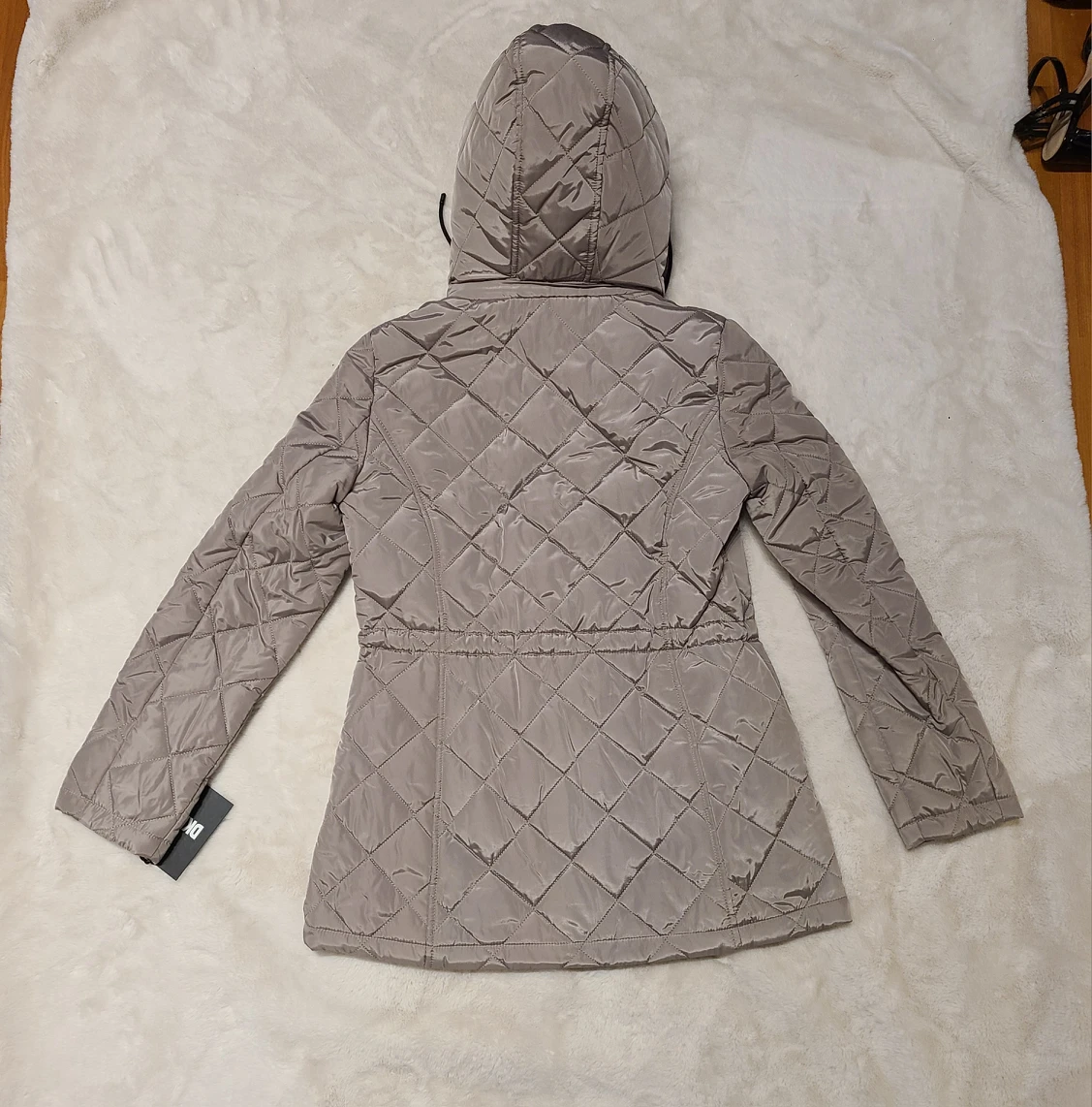 DKNY Quilted Zip-Up Jacket Size Small image indicator(2)