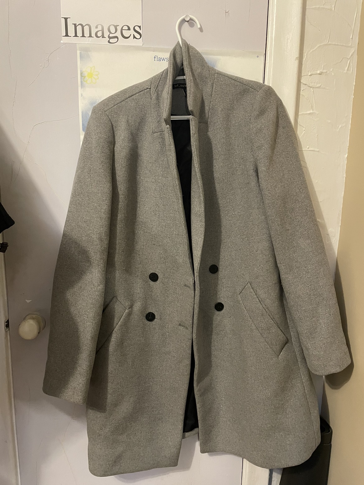 Zara grey coat (Women’s Large)