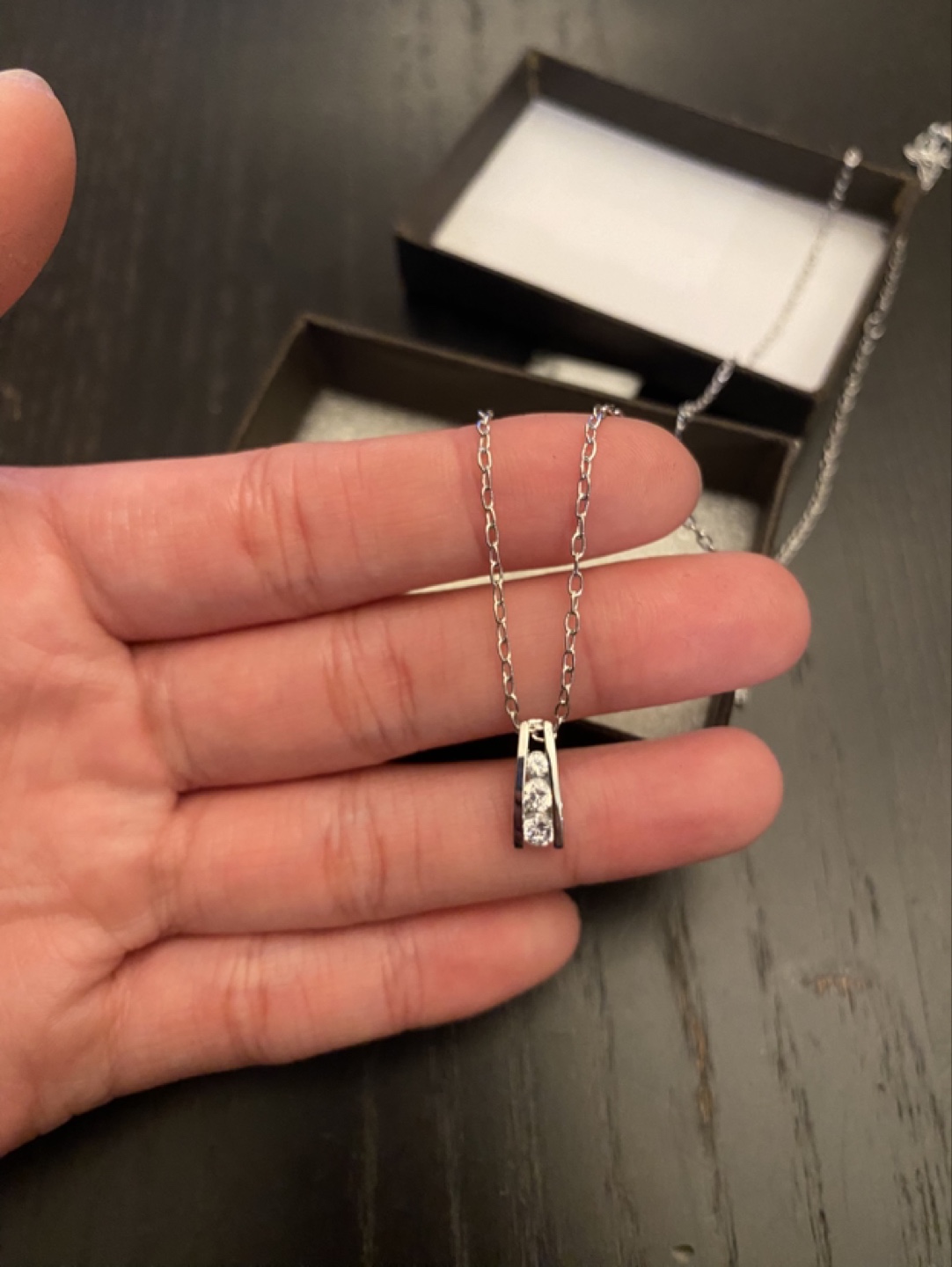 Sterling Silver Drop Necklace | Pilgrim Danish Design thumbnail