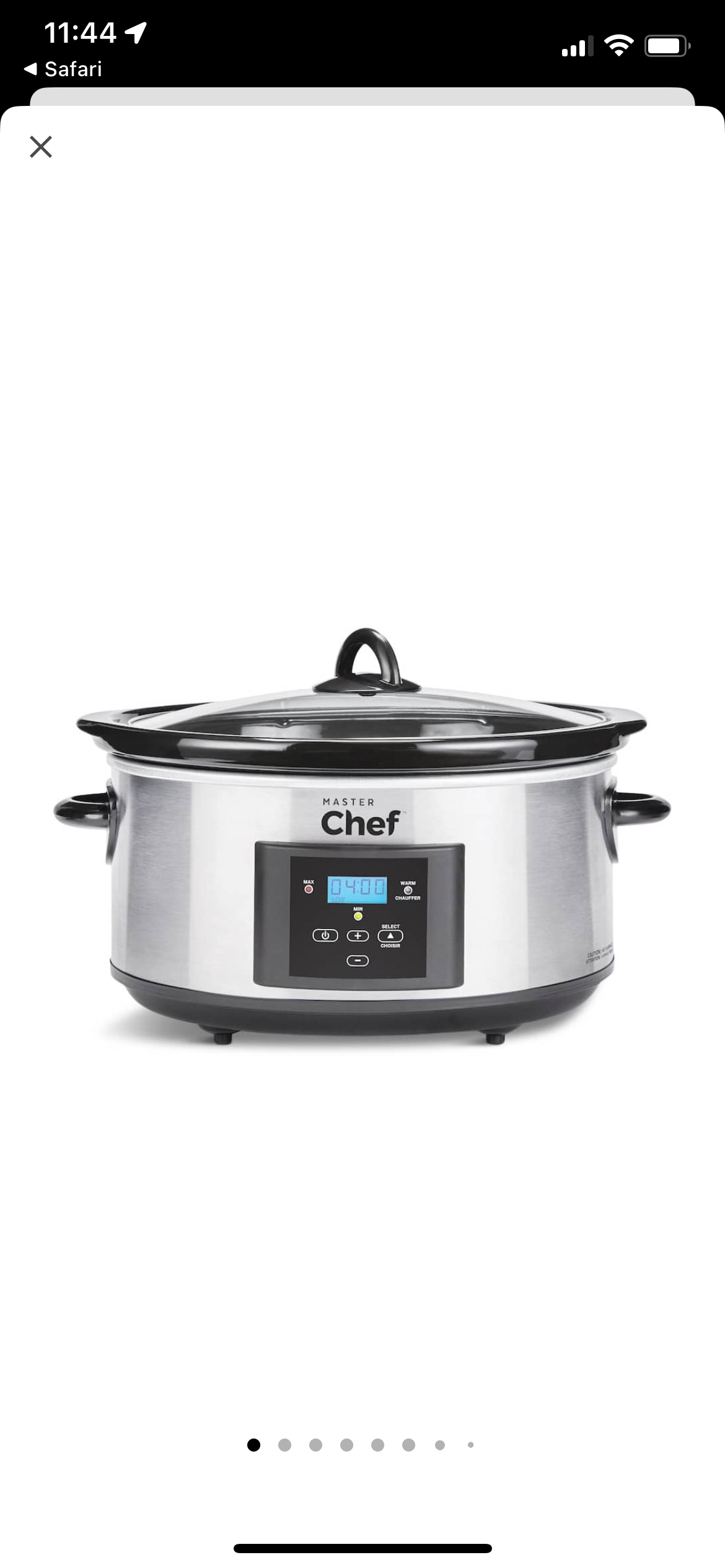 MASTER Chef Programmable Slow Cooker thumbnail