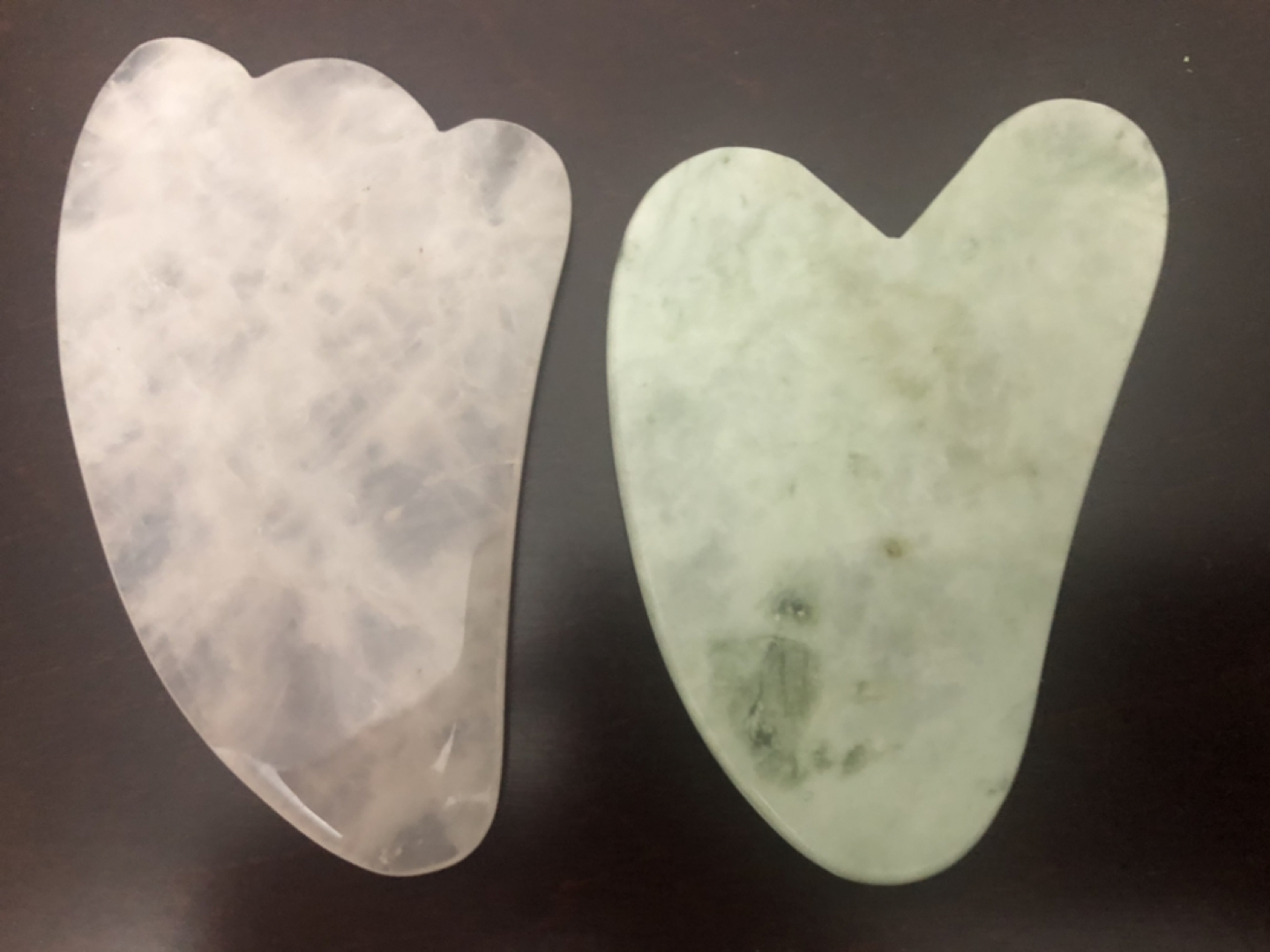 gua sha tool - rose quartz/ Jade