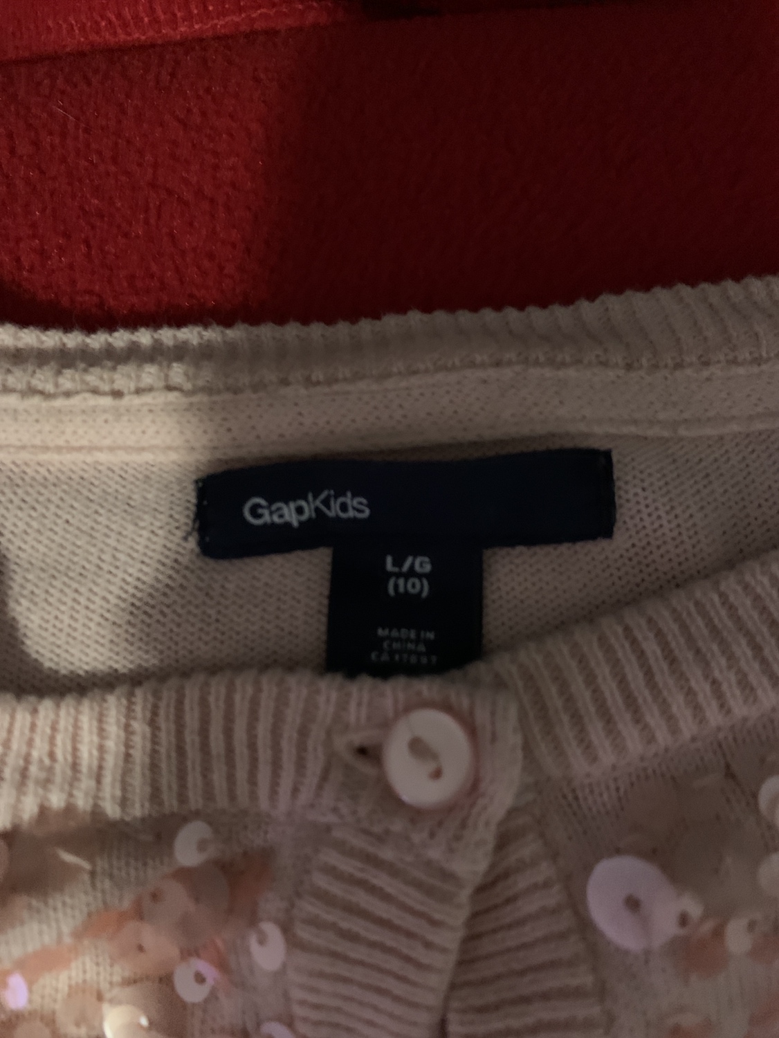 Pink kids gap sweater image indicator(3)